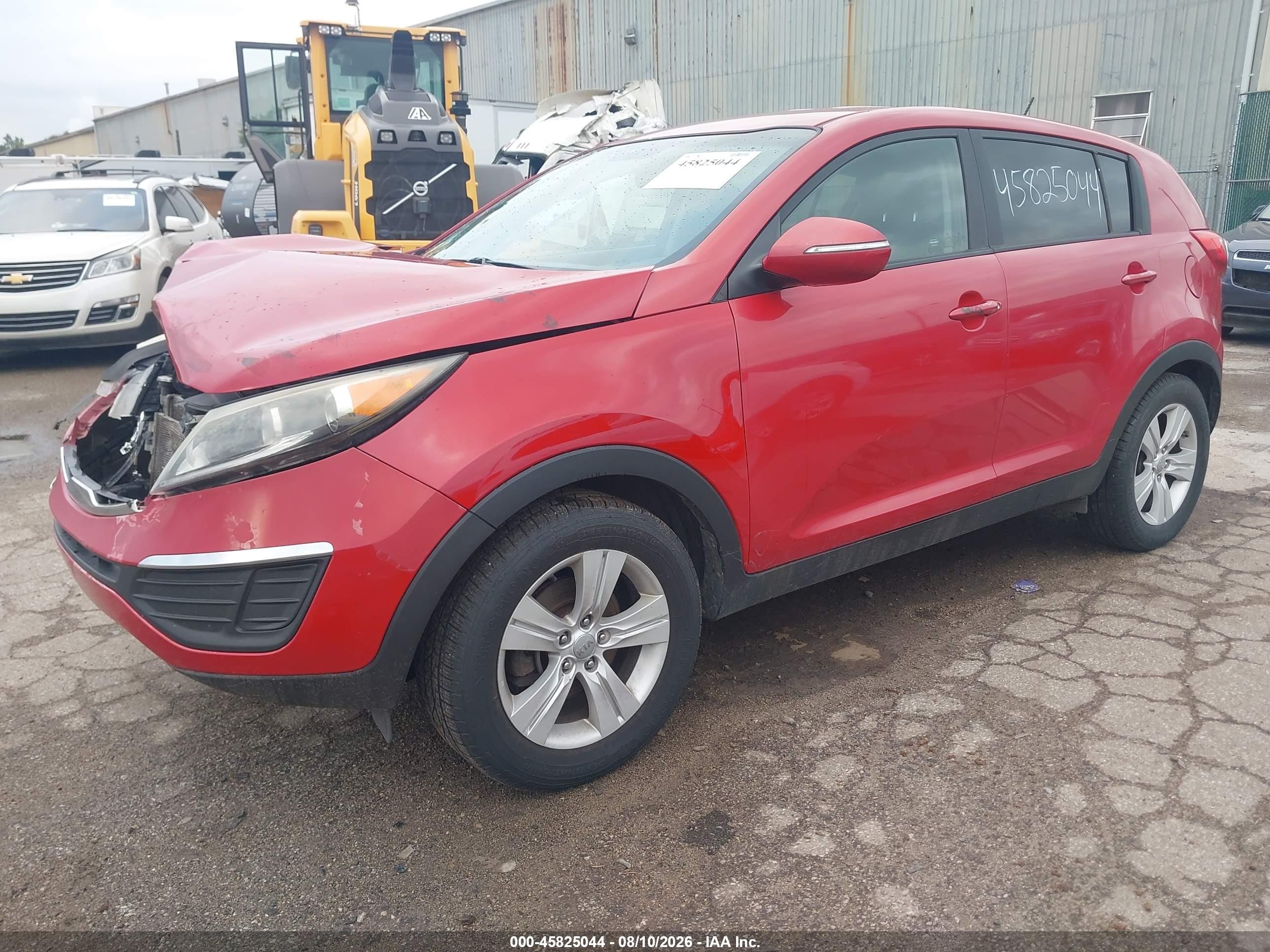 2013 Kia Sportage Lx Red vin: KNDPB3A29D7382701