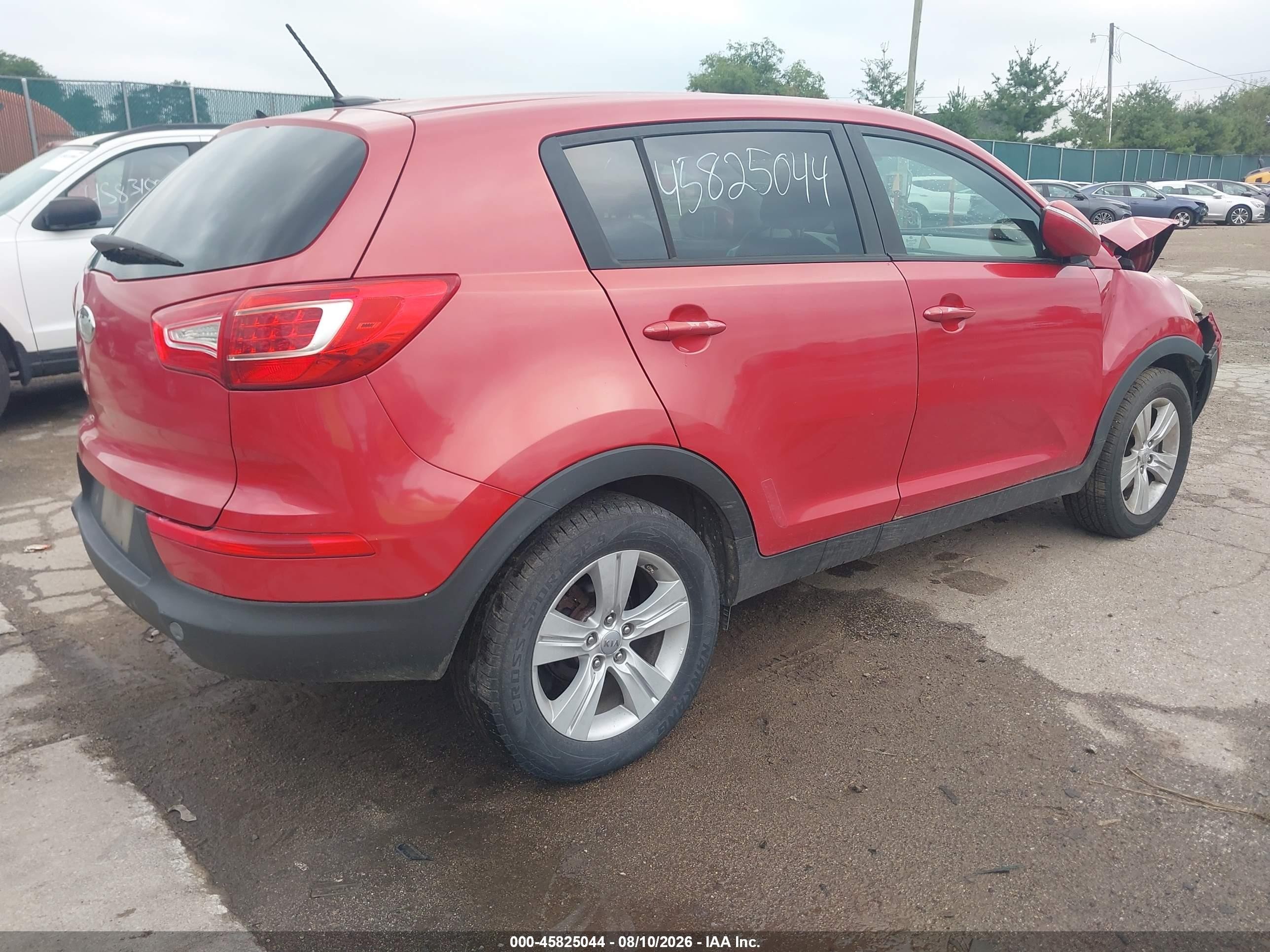 2013 Kia Sportage Lx Red vin: KNDPB3A29D7382701