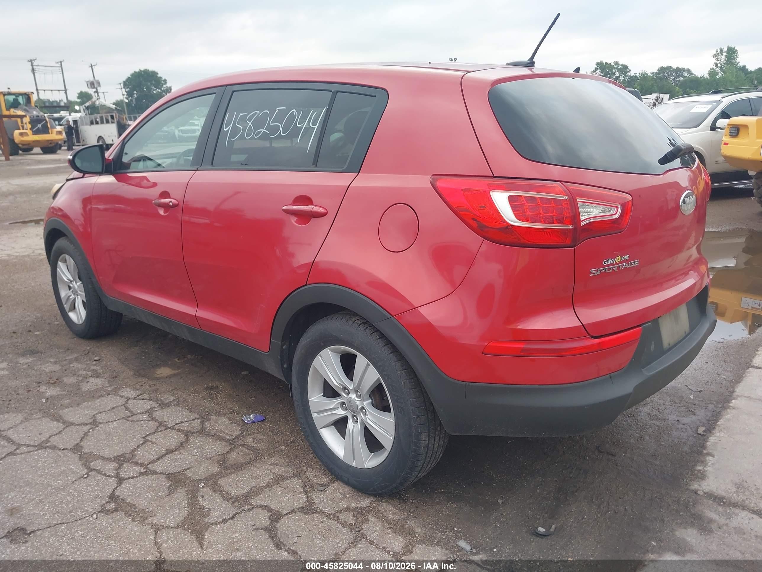 2013 Kia Sportage Lx Red vin: KNDPB3A29D7382701