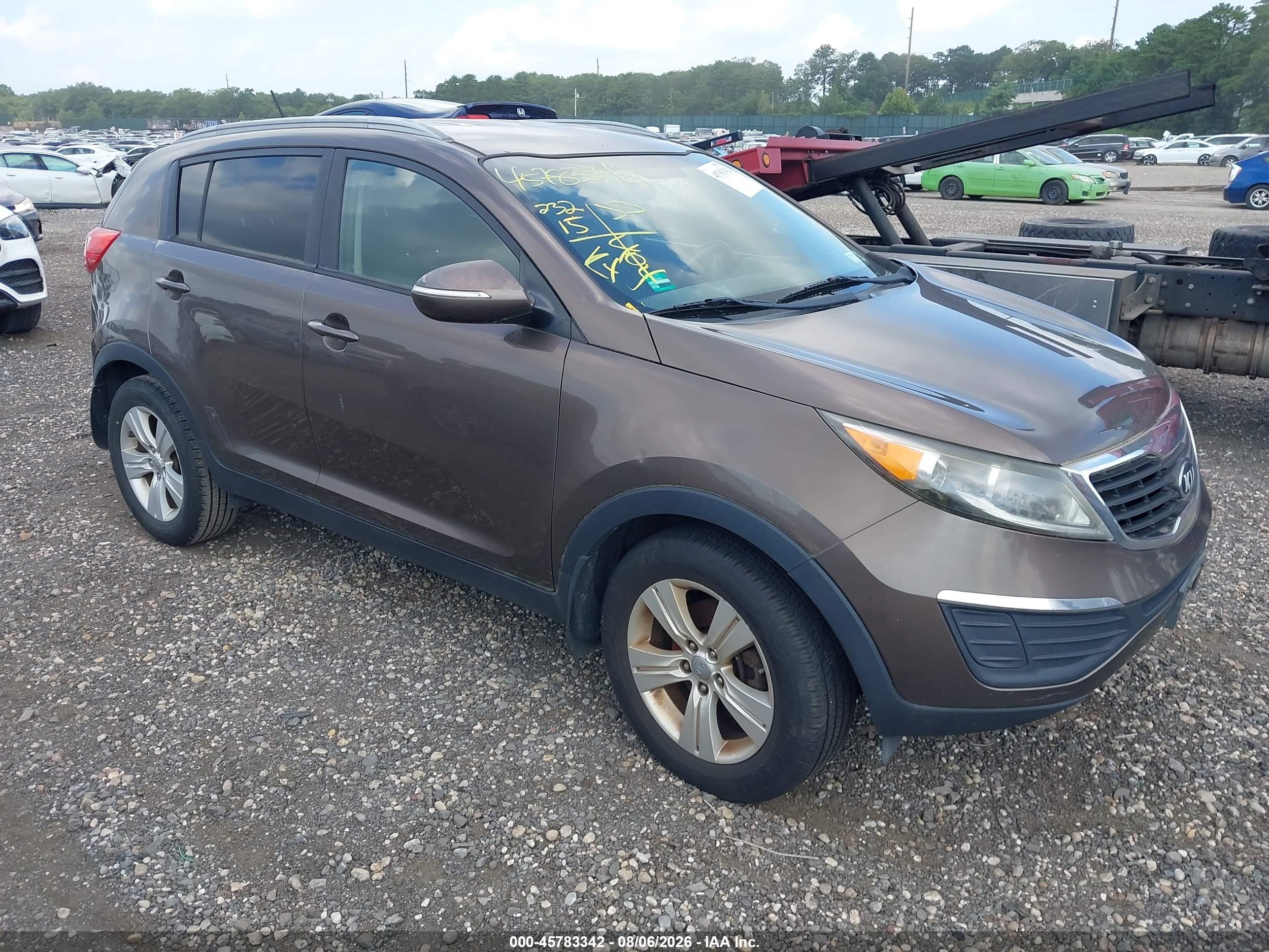 2013 Kia Sportage Lx Brown vin: KNDPB3A29D7391768