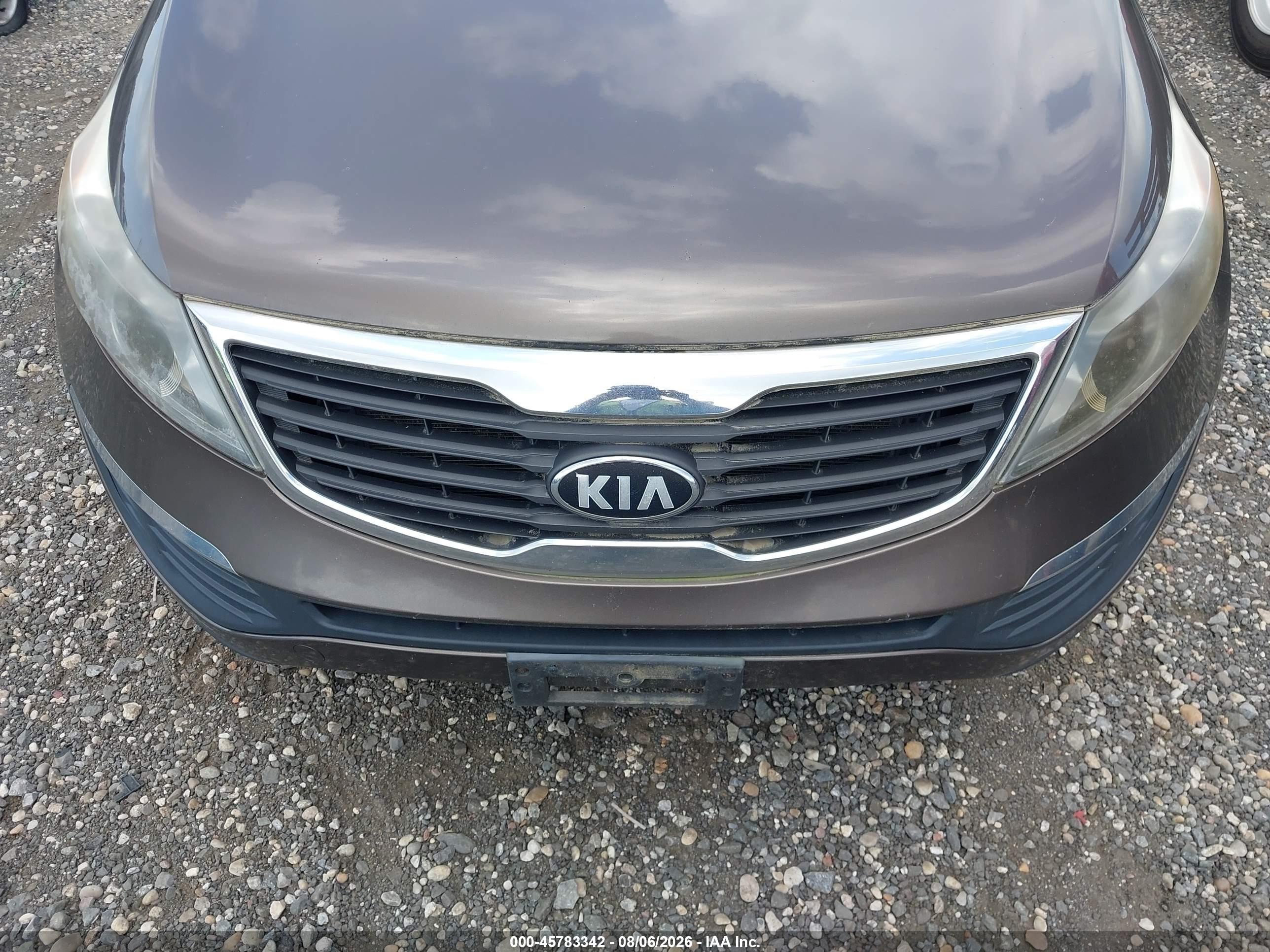 2013 Kia Sportage Lx Brown vin: KNDPB3A29D7391768