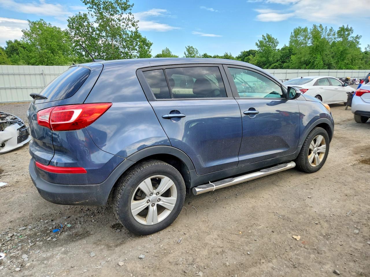 2013 Kia Sportage Lx Blue vin: KNDPB3A29D7433002