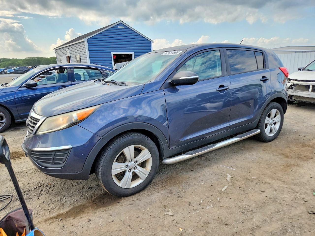 2013 Kia Sportage Lx Синий vin: KNDPB3A29D7433002