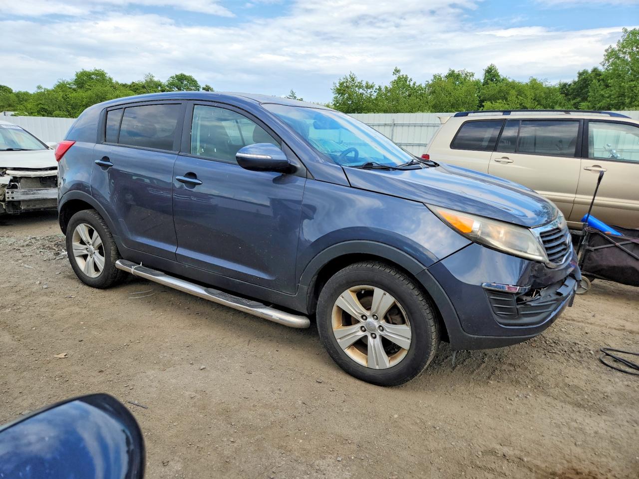 2013 Kia Sportage Lx Blue vin: KNDPB3A29D7433002