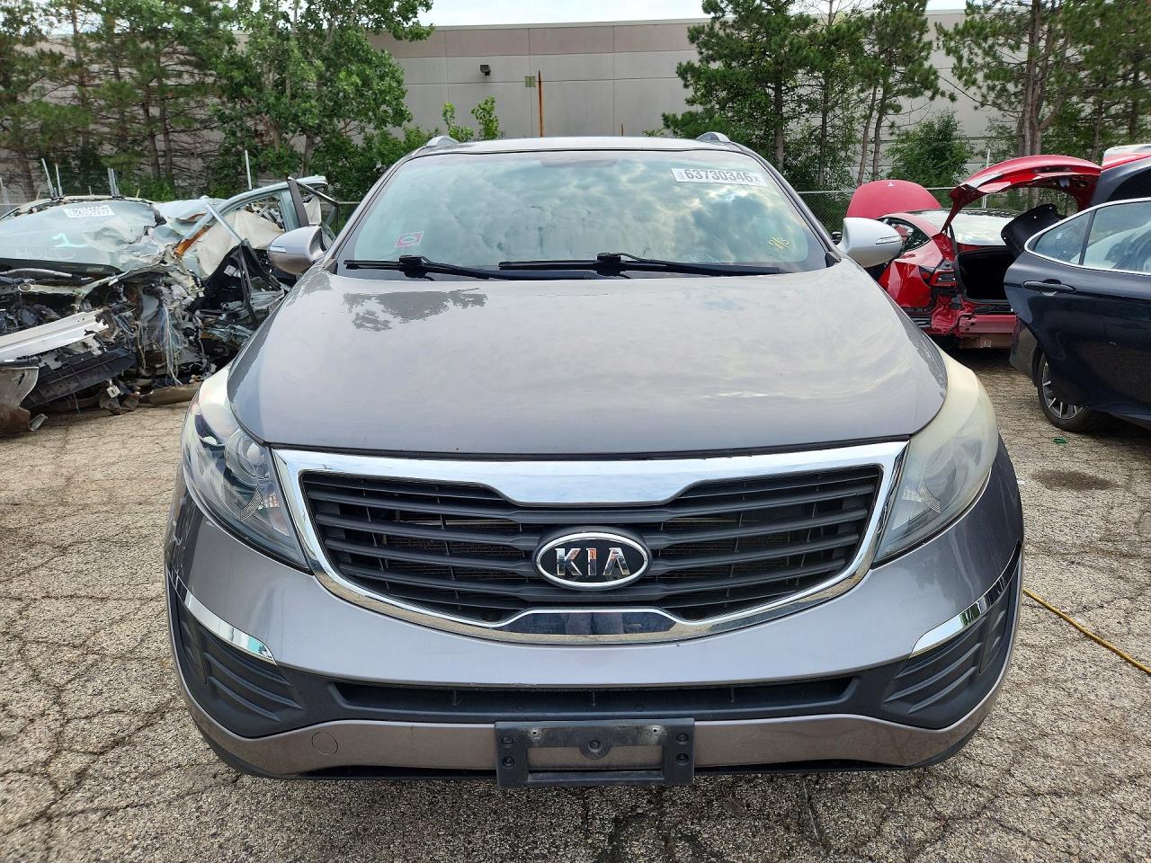 2011 Kia Sportage Lx Gray vin: KNDPB3A2XB7054619