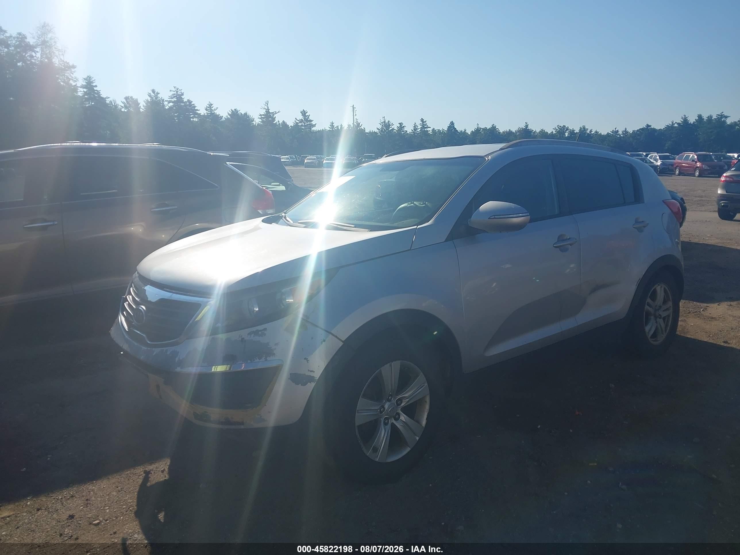 2011 Kia Sportage Lx Silver vin: KNDPB3A2XB7063594
