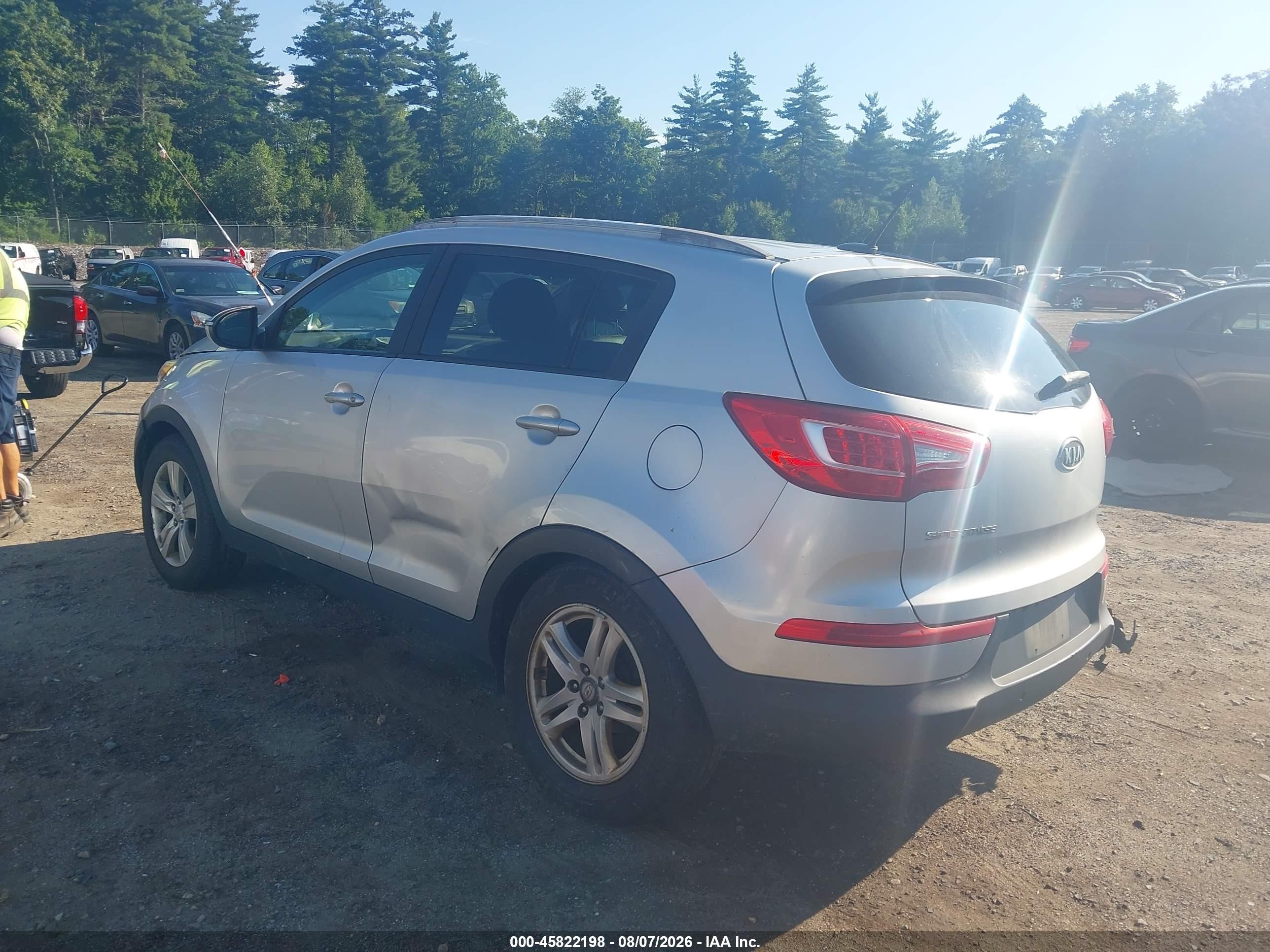 2011 Kia Sportage Lx Silver vin: KNDPB3A2XB7063594