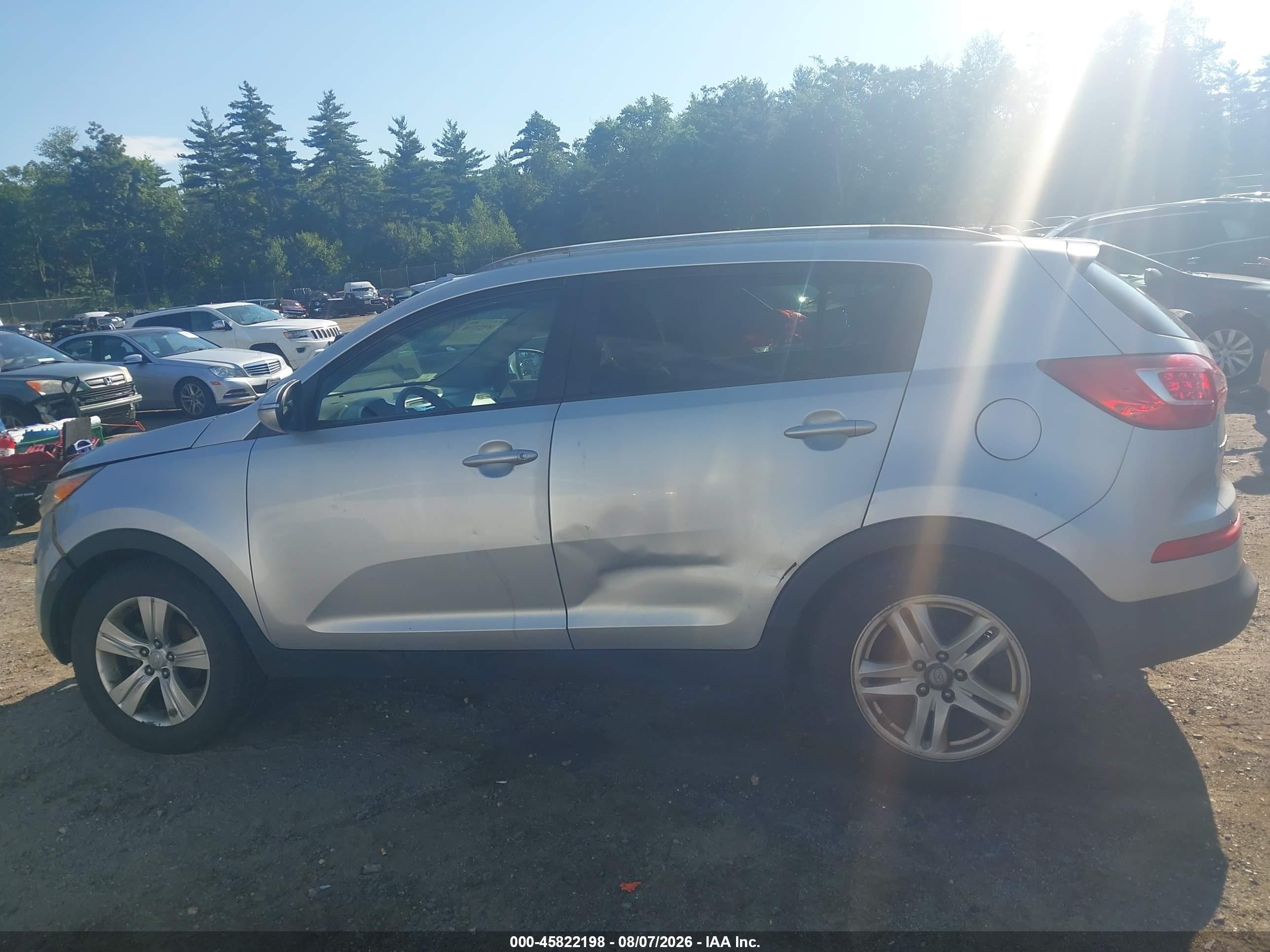 2011 Kia Sportage Lx Silver vin: KNDPB3A2XB7063594