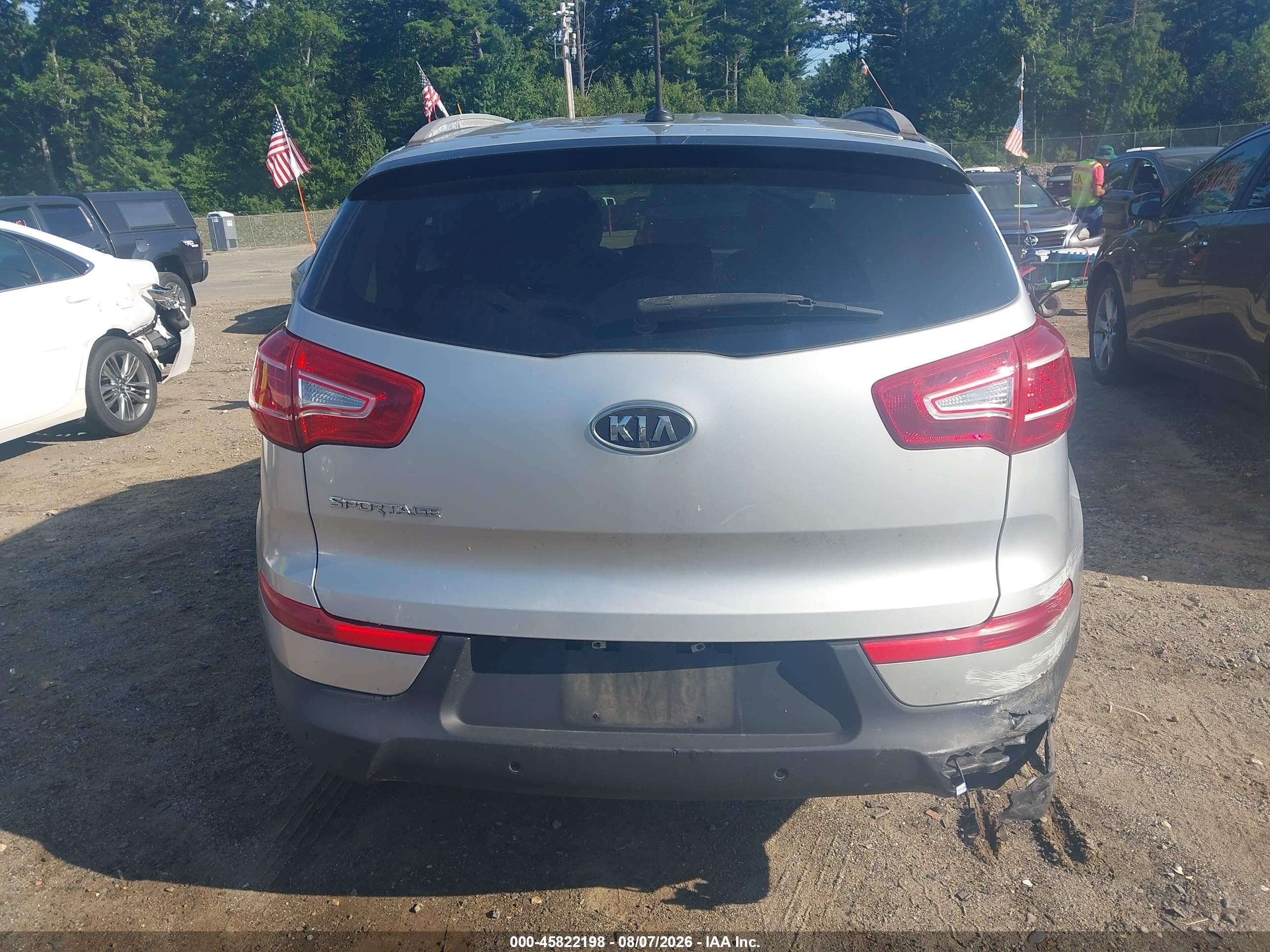 2011 Kia Sportage Lx Silver vin: KNDPB3A2XB7063594