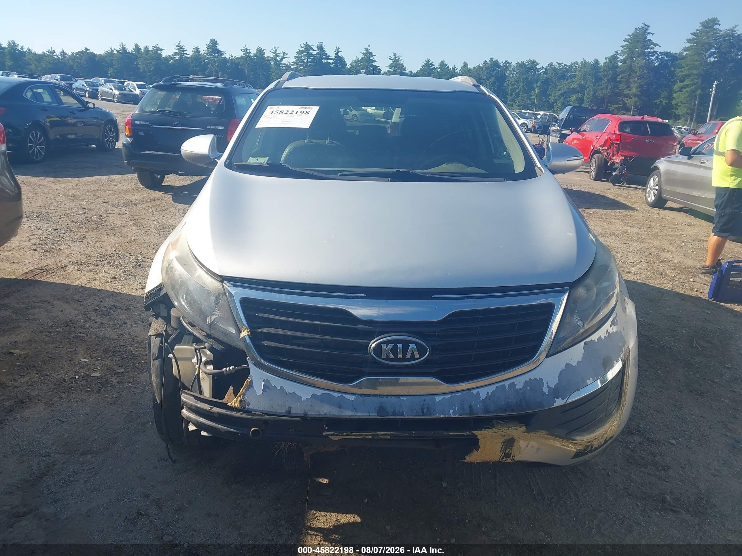 2011 Kia Sportage Lx Silver vin: KNDPB3A2XB7063594