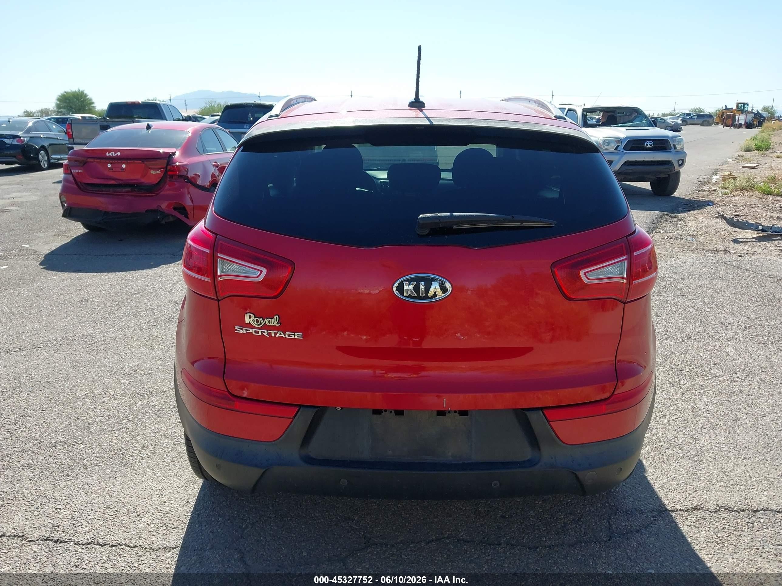 2011 Kia Sportage Lx Red vin: KNDPB3A2XB7078046