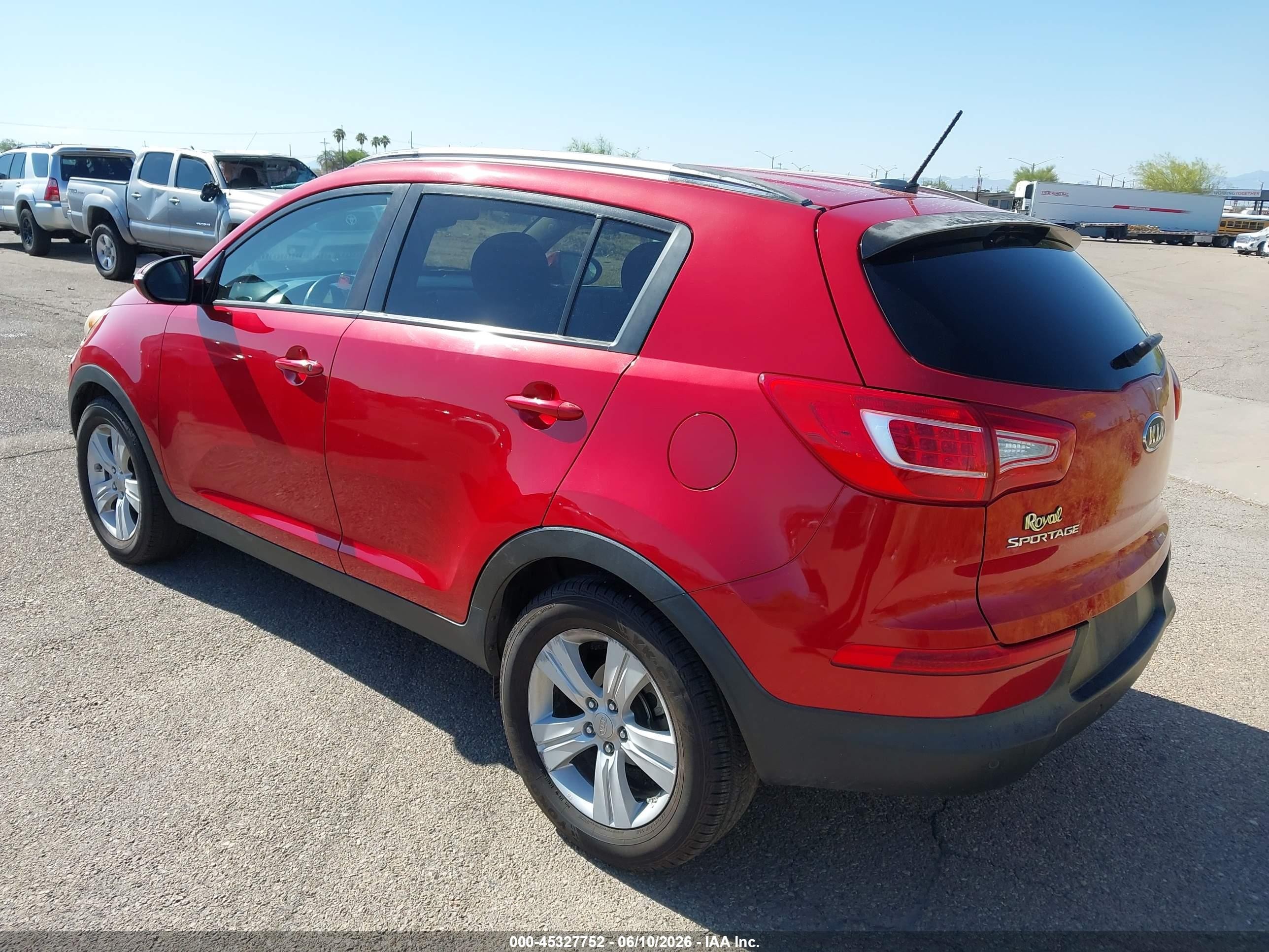 2011 Kia Sportage Lx Red vin: KNDPB3A2XB7078046