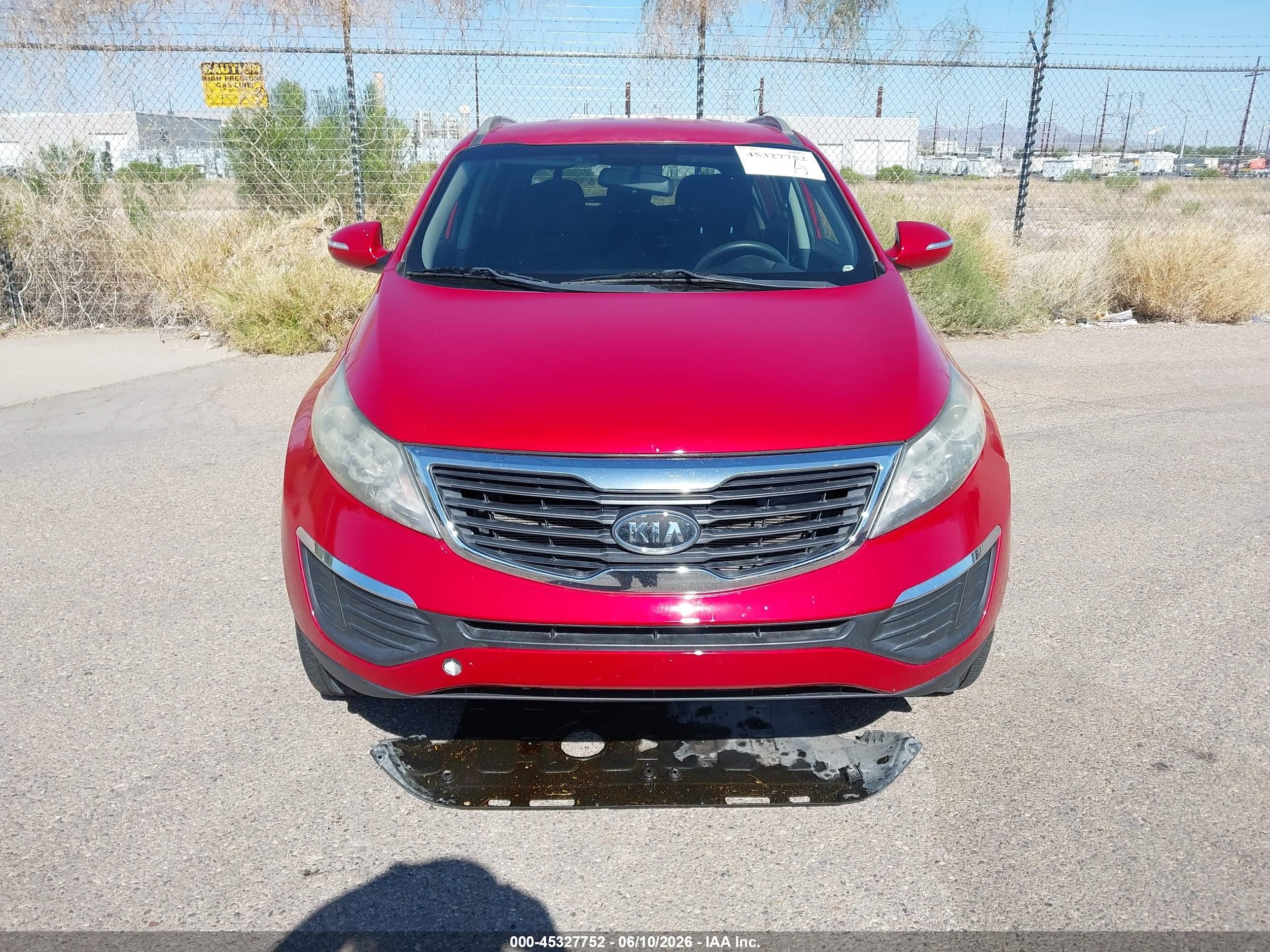 2011 Kia Sportage Lx Red vin: KNDPB3A2XB7078046