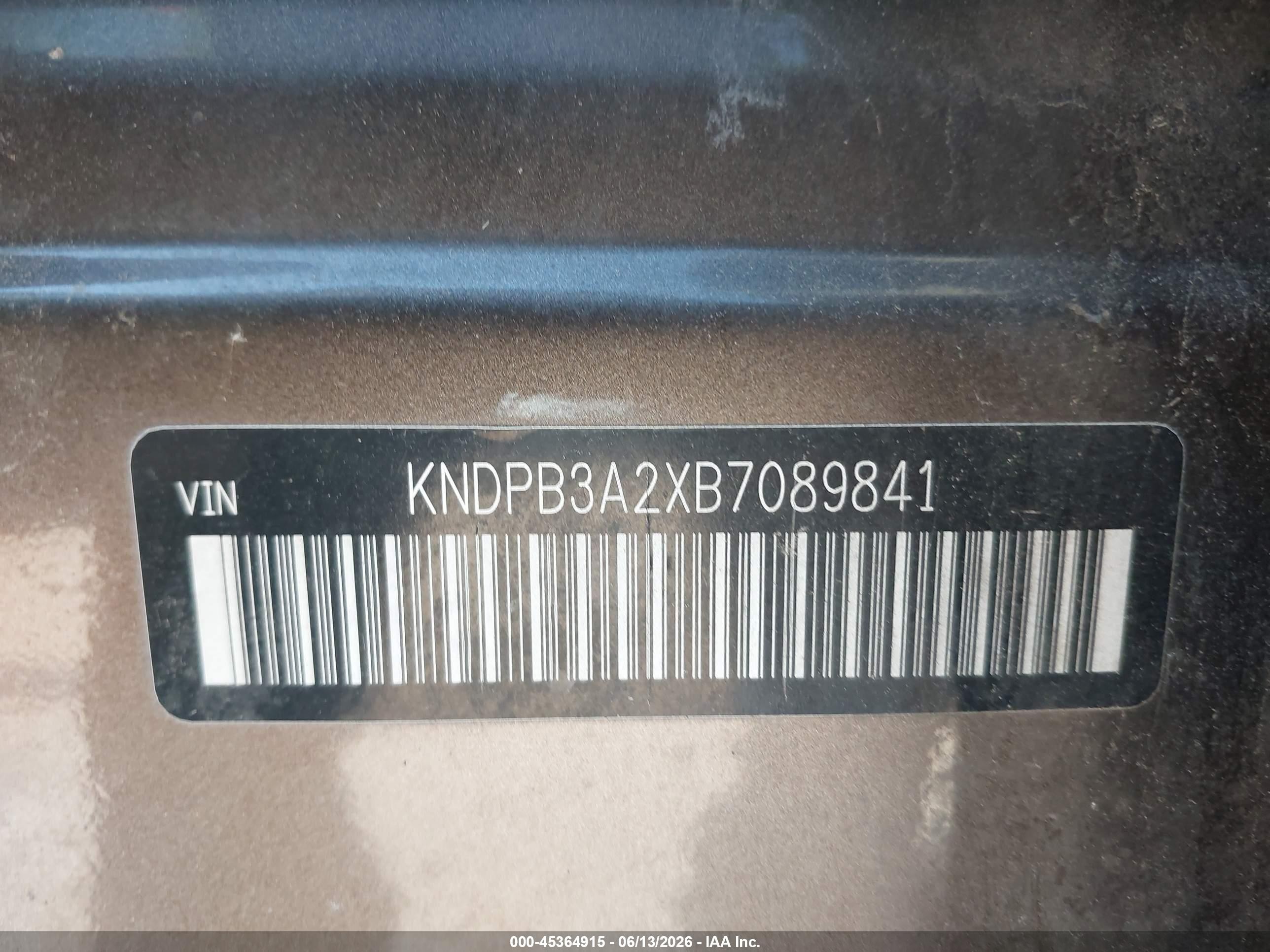 2011 Kia Sportage Lx Dark Brown vin: KNDPB3A2XB7089841