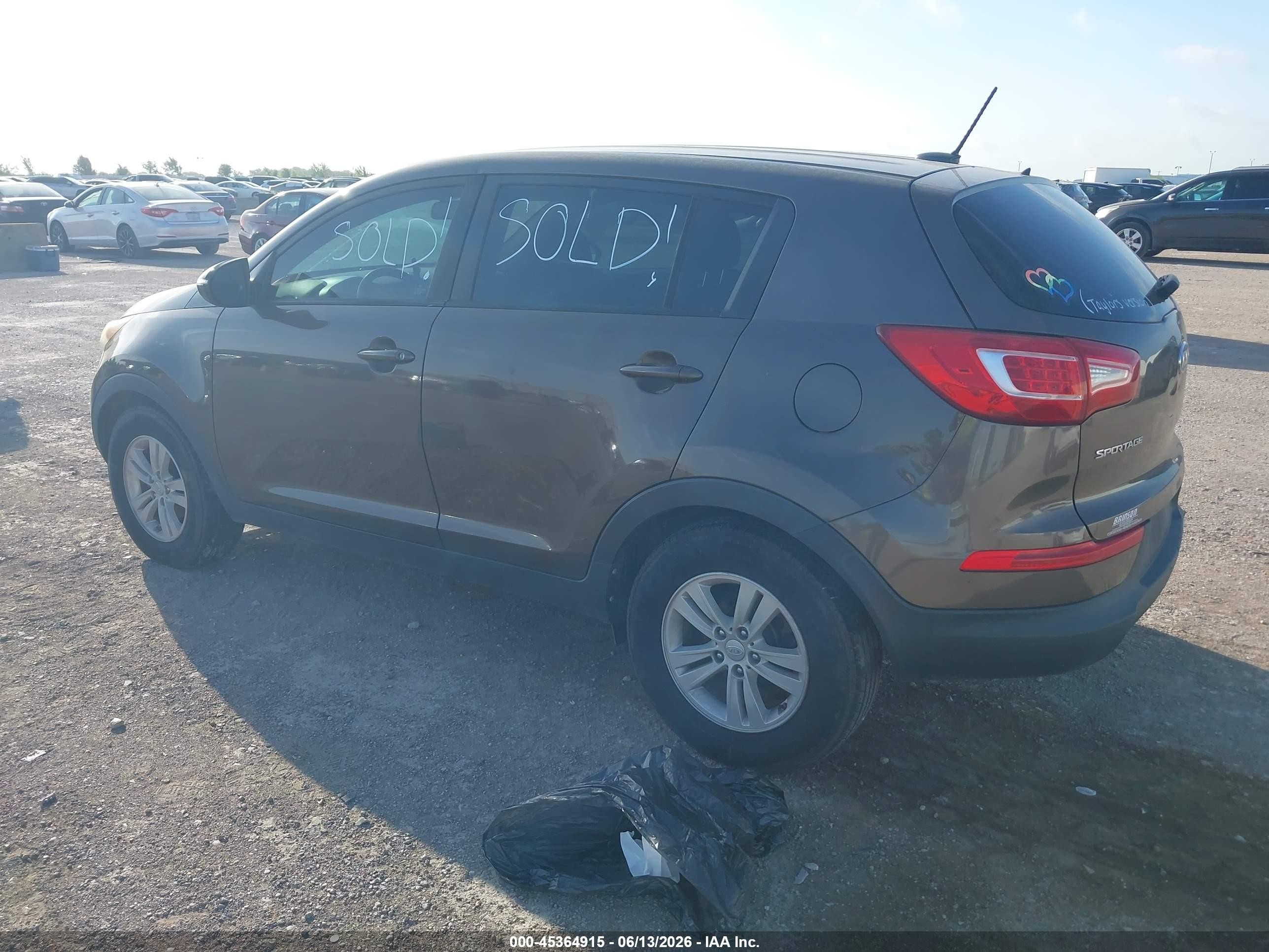 2011 Kia Sportage Lx Dark Brown vin: KNDPB3A2XB7089841
