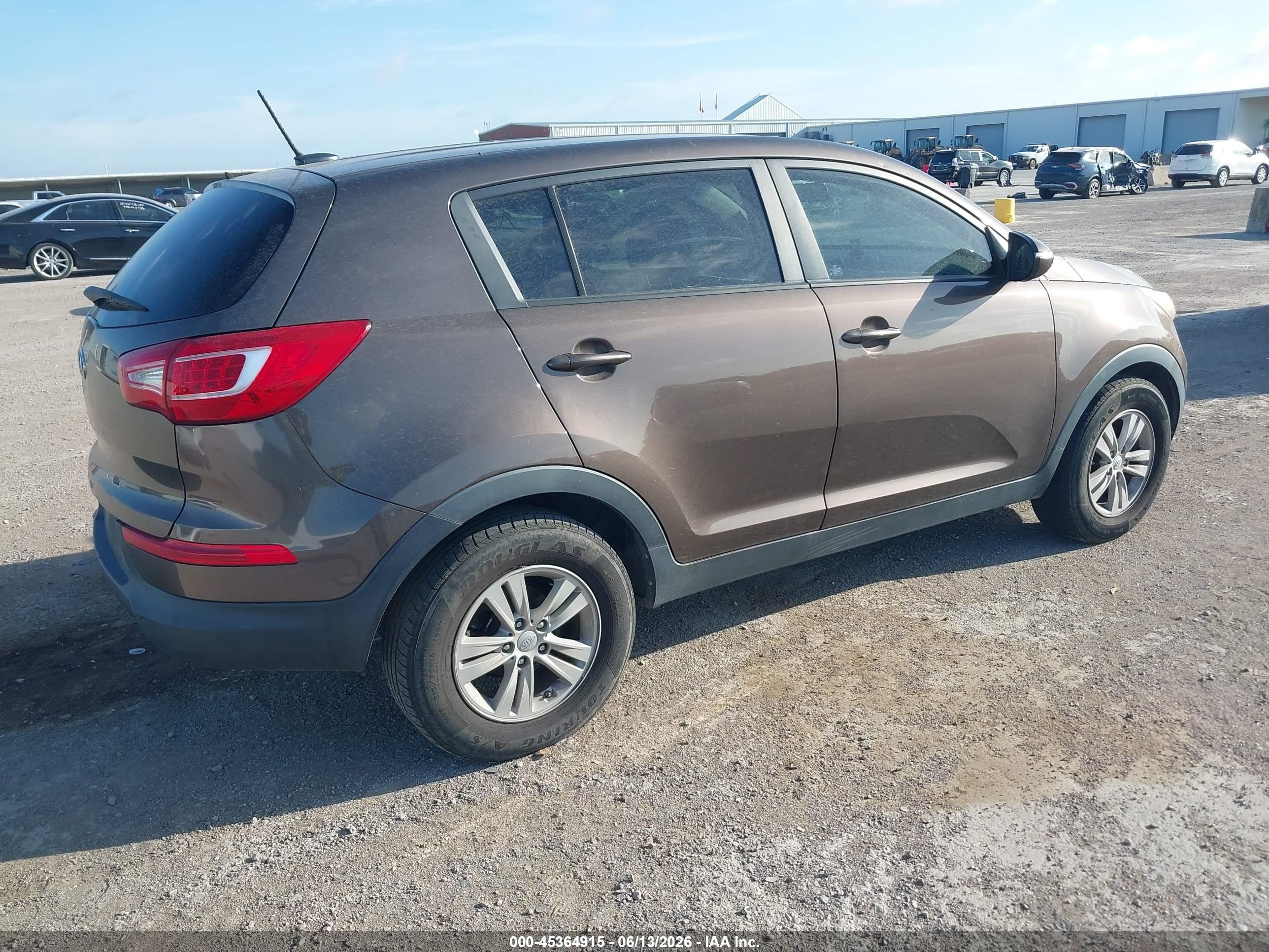 2011 Kia Sportage Lx Dark Brown vin: KNDPB3A2XB7089841