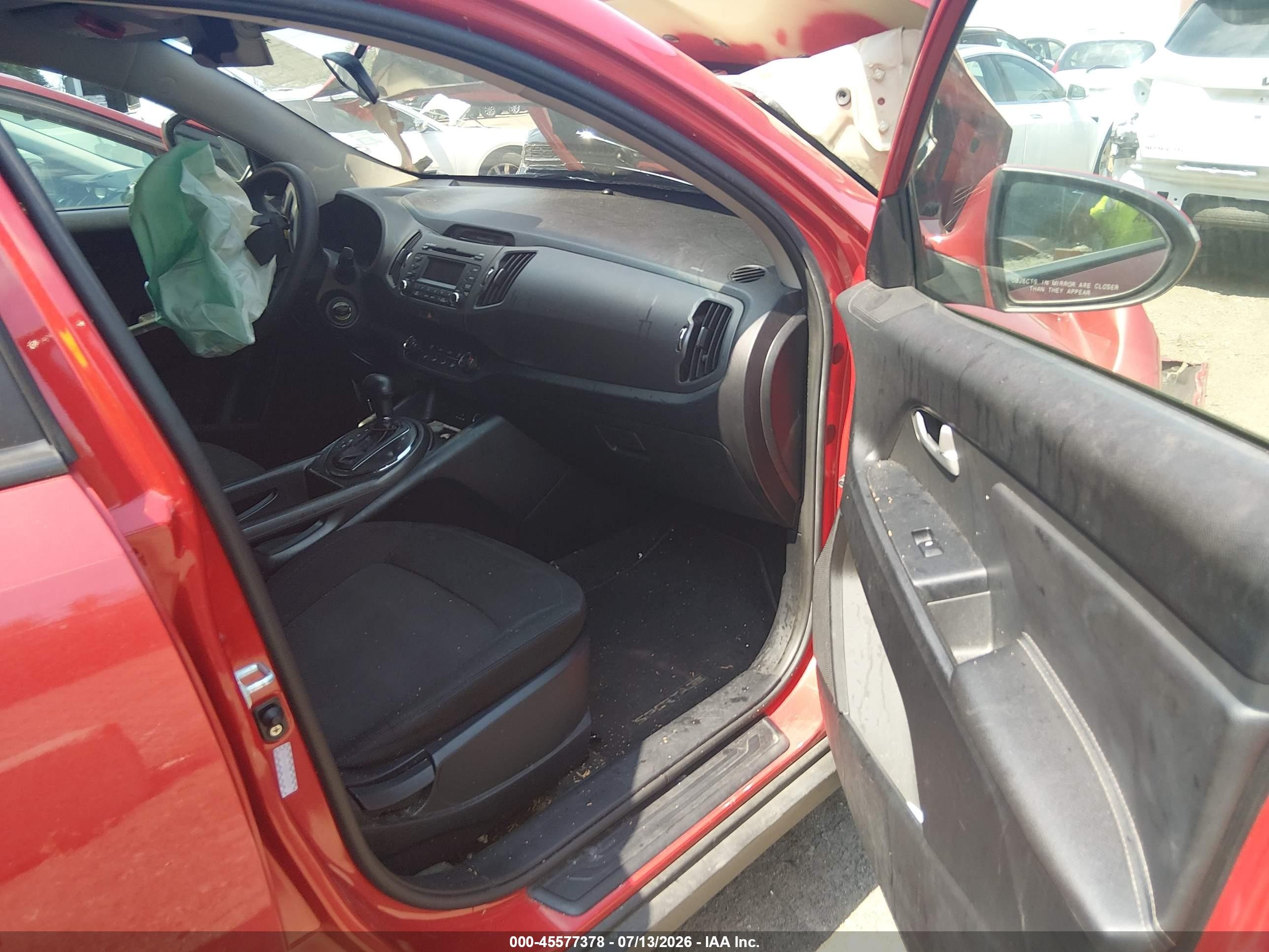 2012 Kia Sportage Lx Красный vin: KNDPB3A2XC7193747