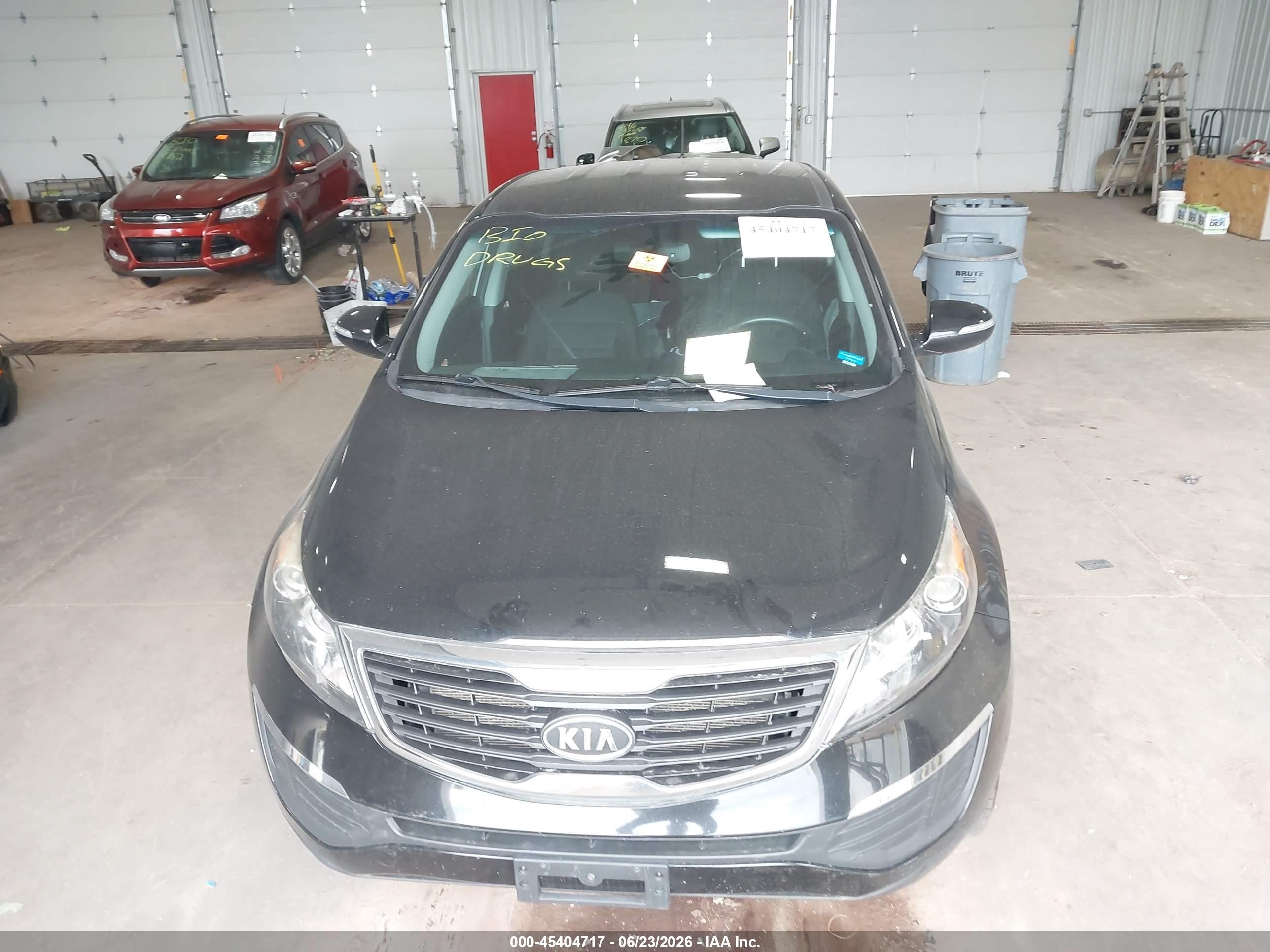 2012 Kia Sportage Lx Black vin: KNDPB3A2XC7283576