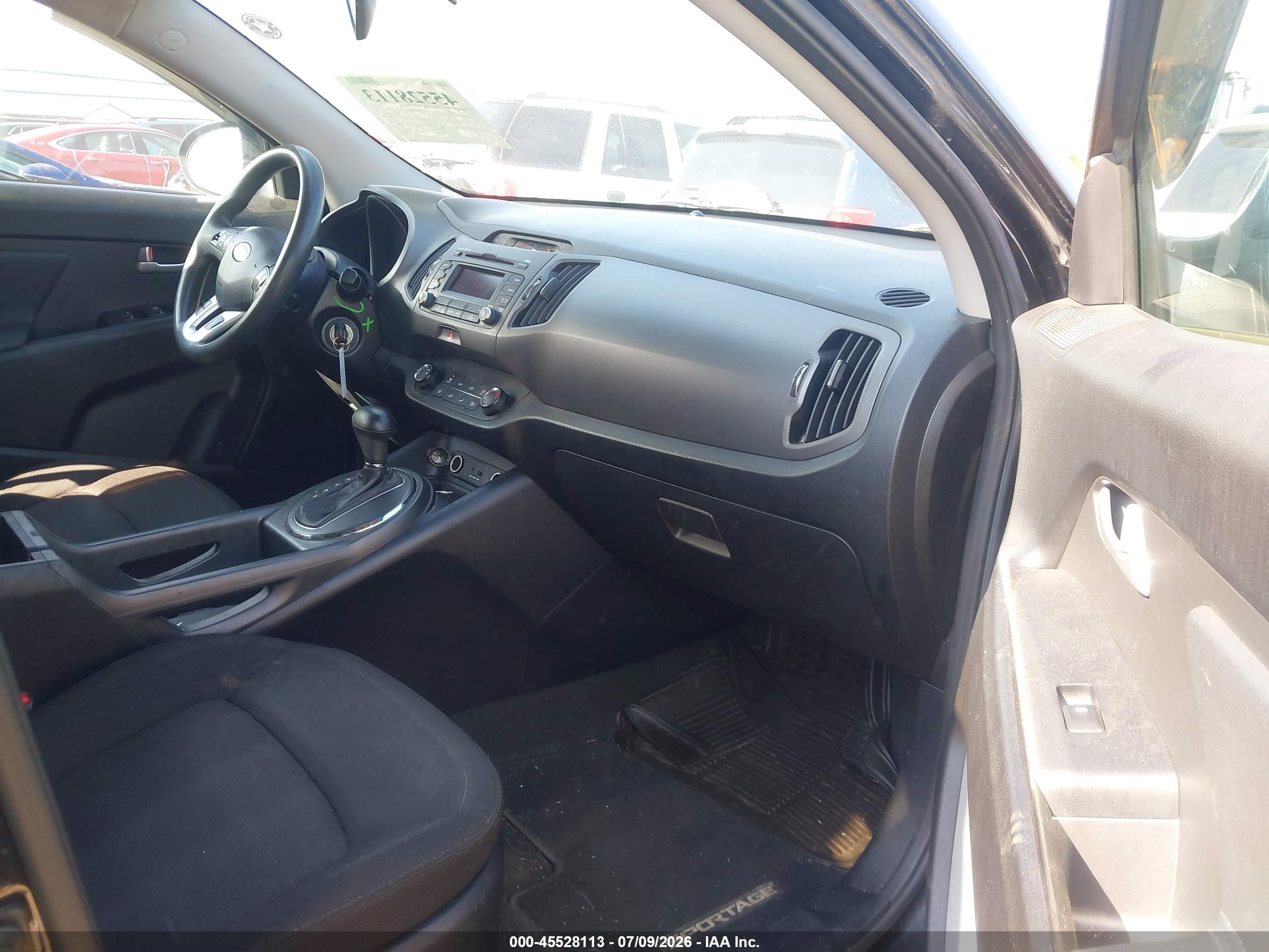 2012 Kia Sportage Lx Black vin: KNDPB3A2XC7325227
