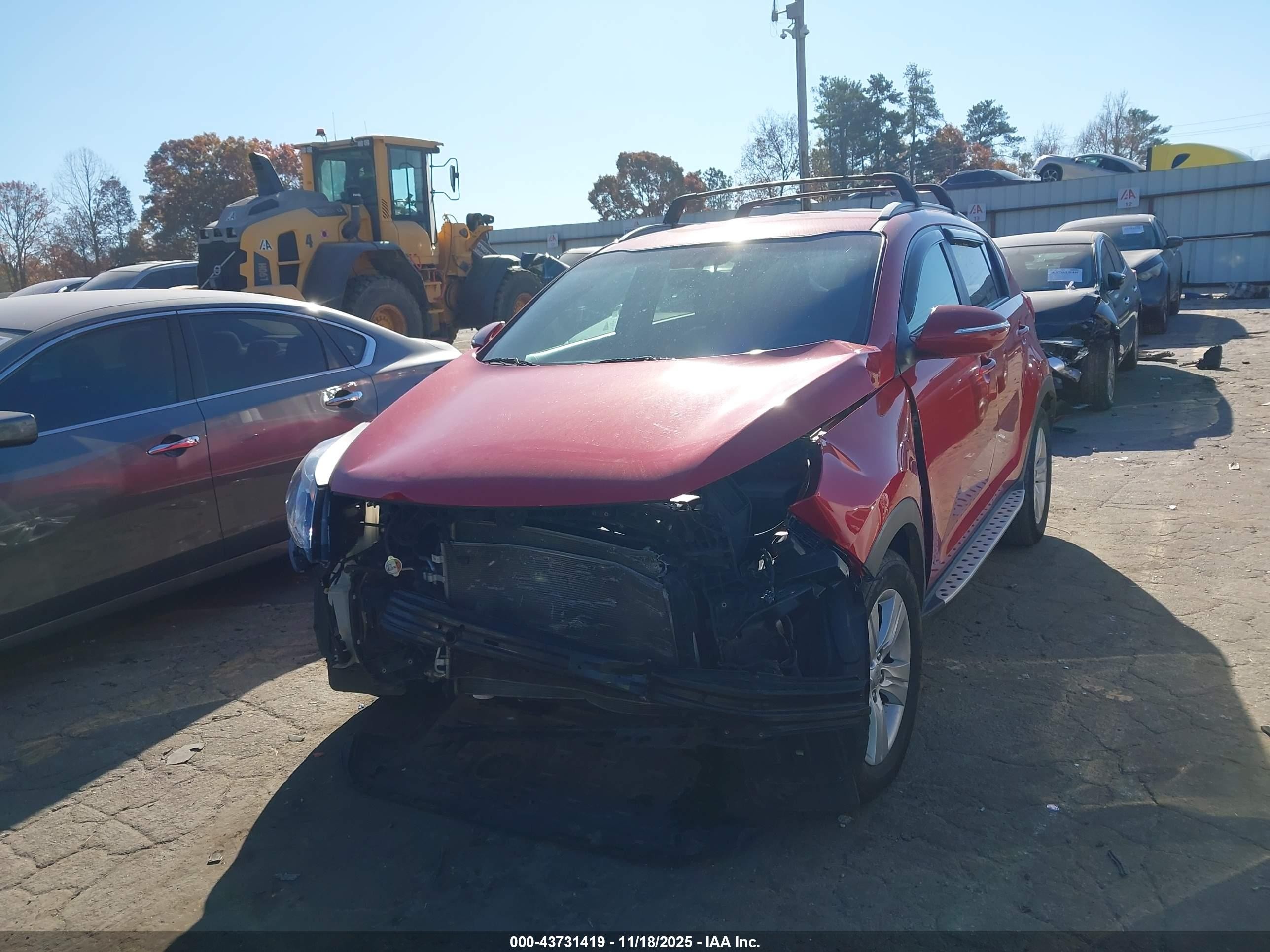 2013 Kia Sportage Lx Red vin: KNDPB3A2XD7433087