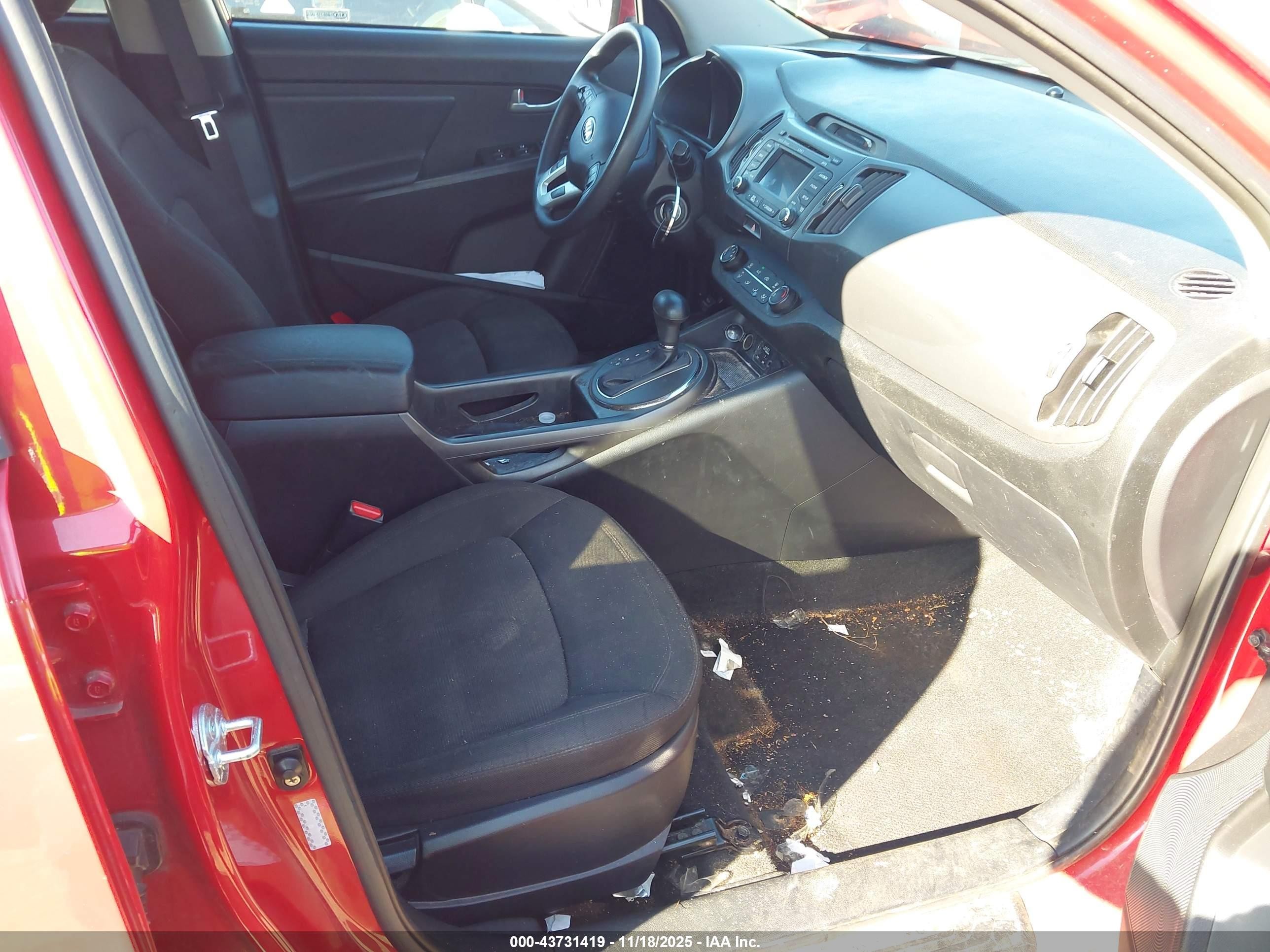 2013 Kia Sportage Lx Red vin: KNDPB3A2XD7433087
