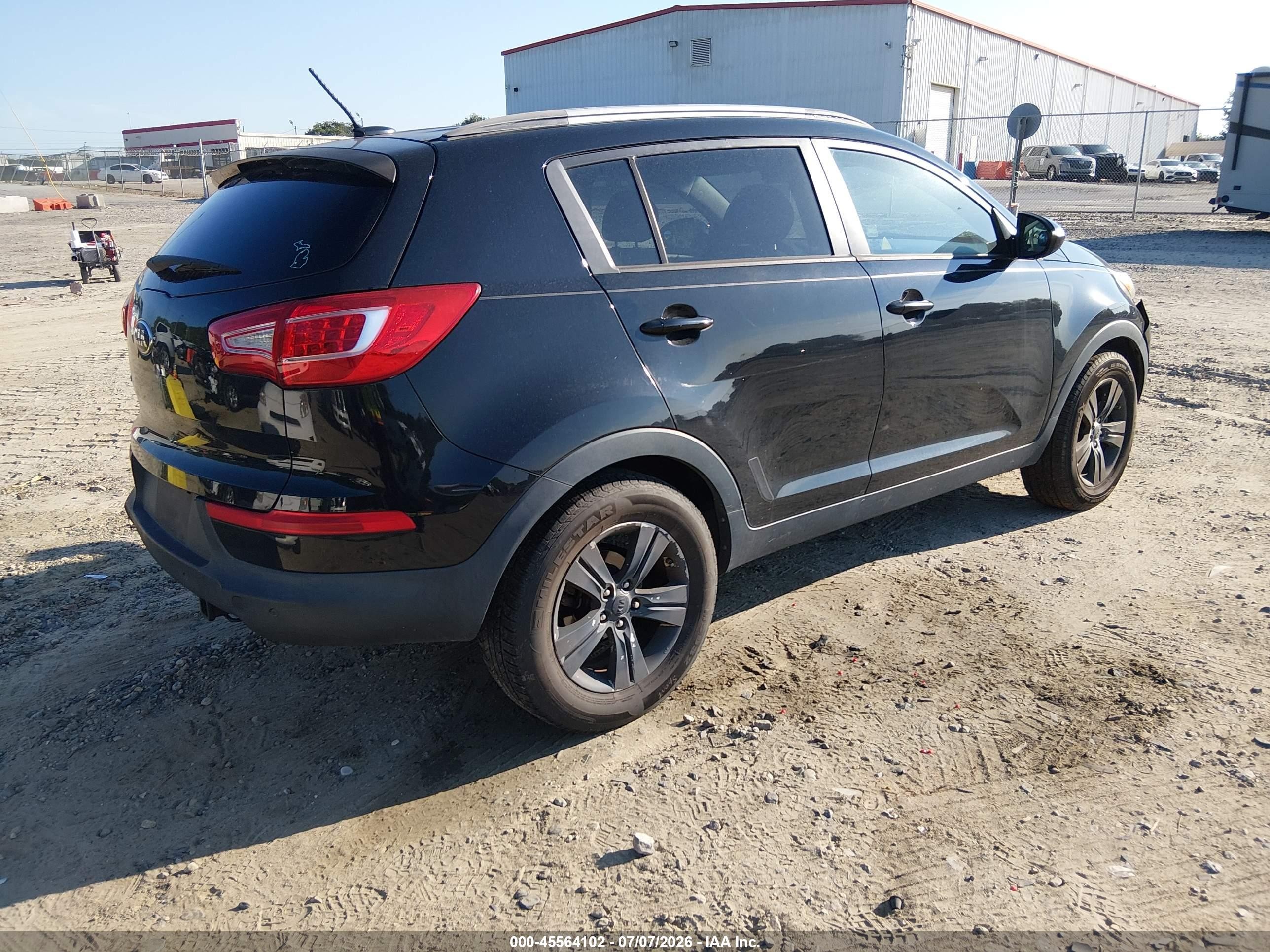 2013 Kia Sportage Lx Black vin: KNDPB3A2XD7505082