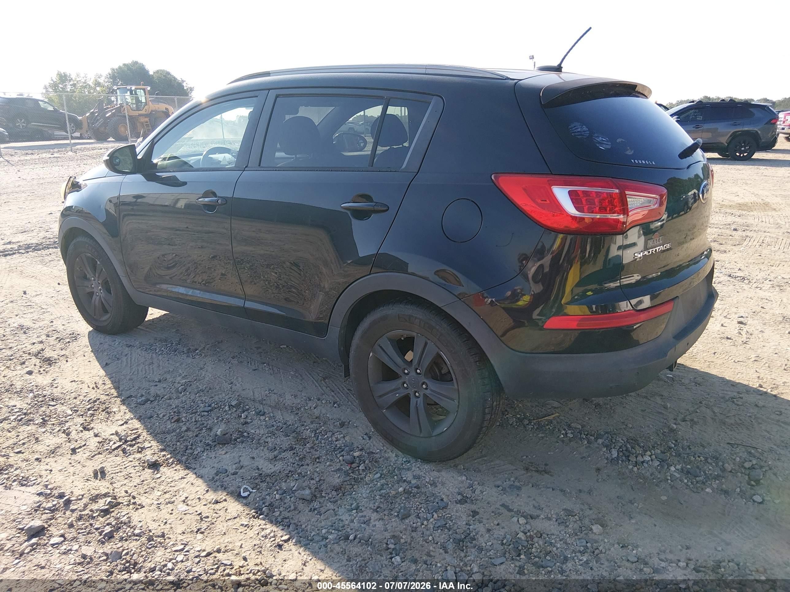 2013 Kia Sportage Lx Black vin: KNDPB3A2XD7505082