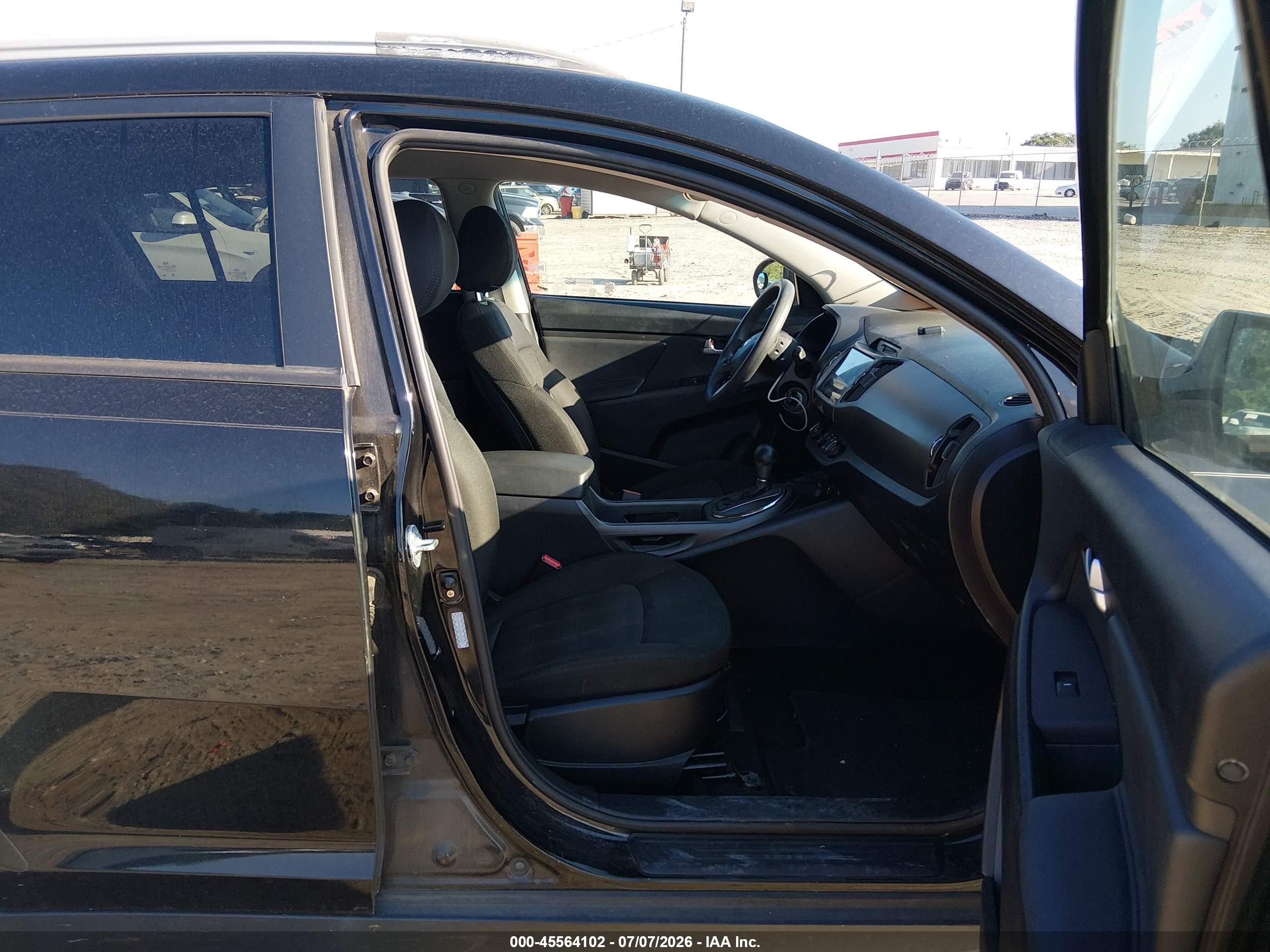 2013 Kia Sportage Lx Black vin: KNDPB3A2XD7505082