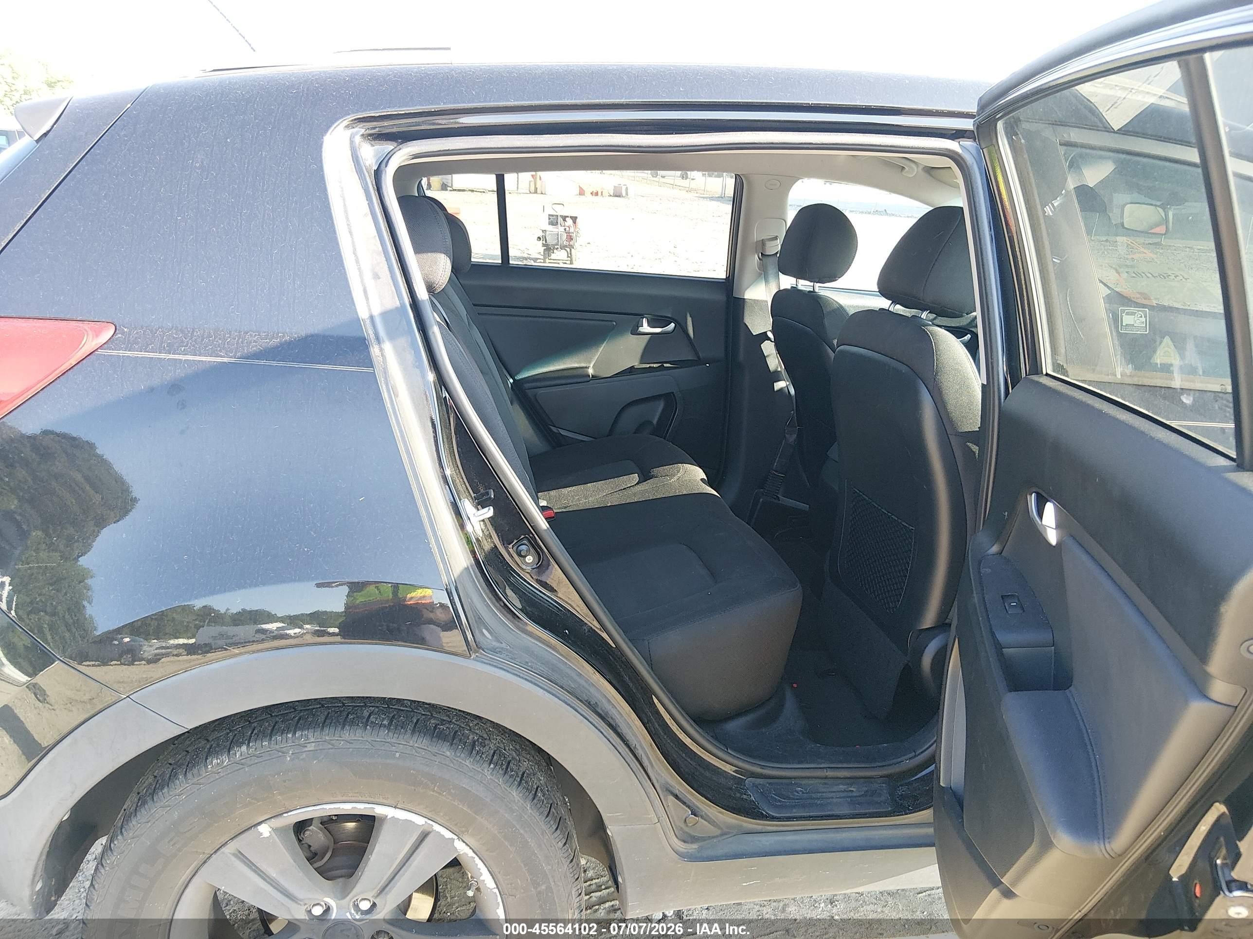 2013 Kia Sportage Lx Black vin: KNDPB3A2XD7505082