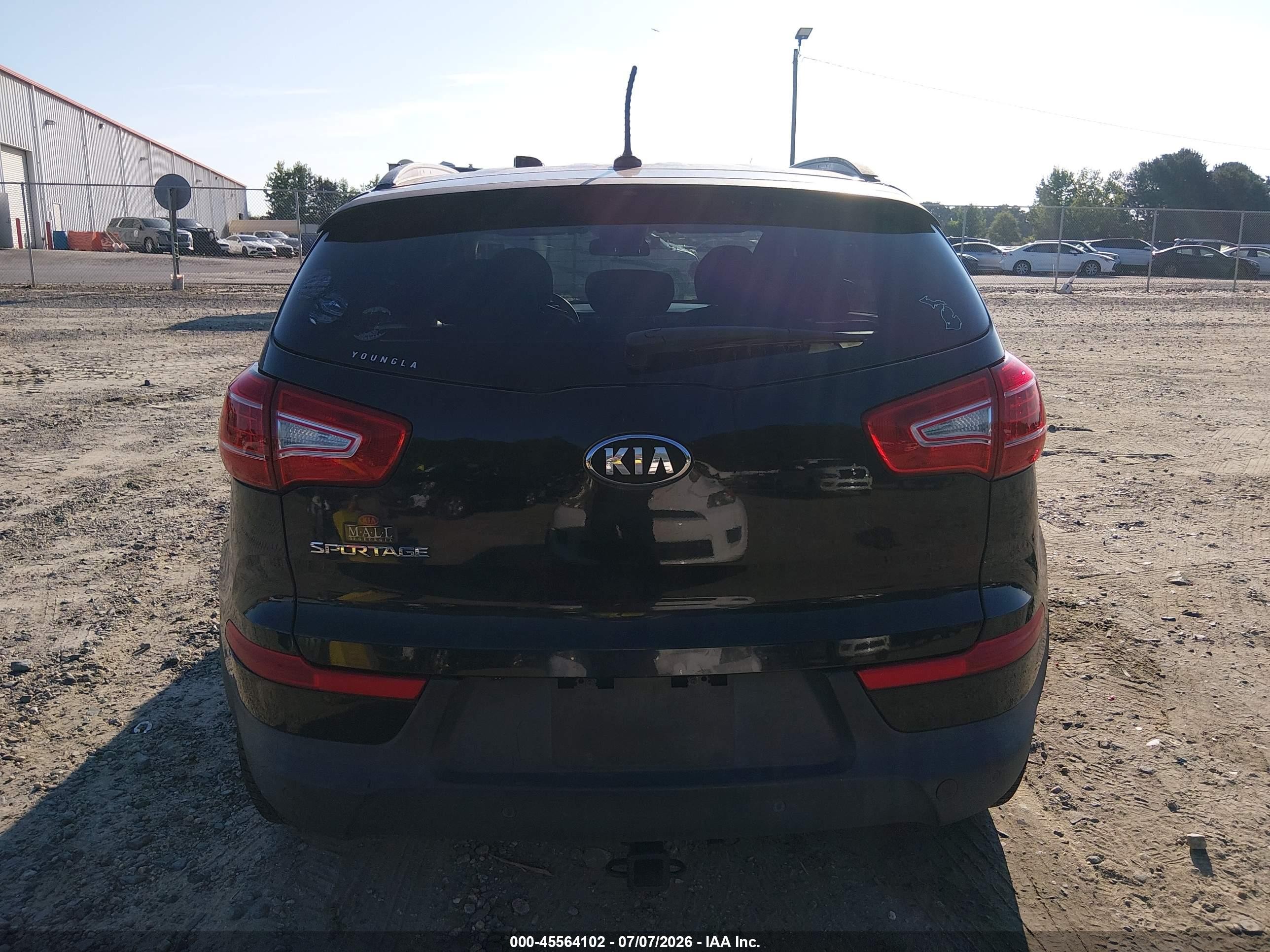 2013 Kia Sportage Lx Black vin: KNDPB3A2XD7505082