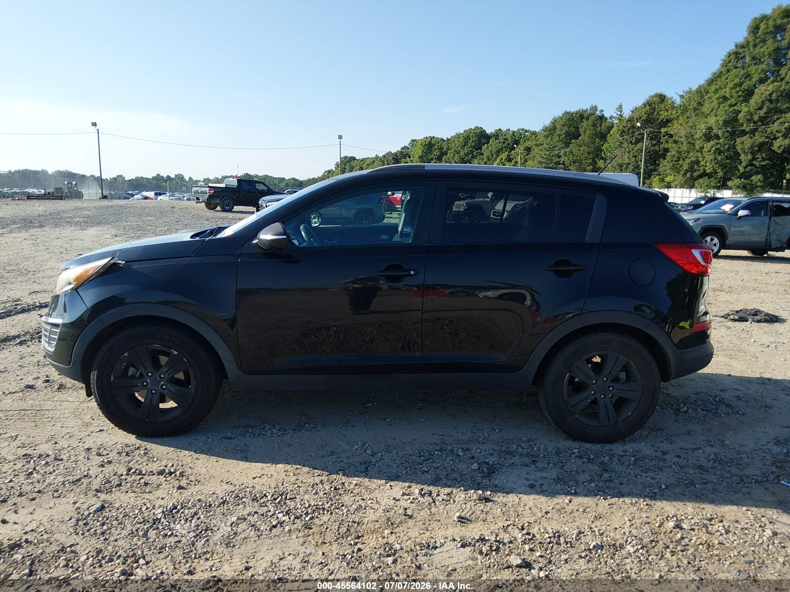 2013 Kia Sportage Lx Black vin: KNDPB3A2XD7505082