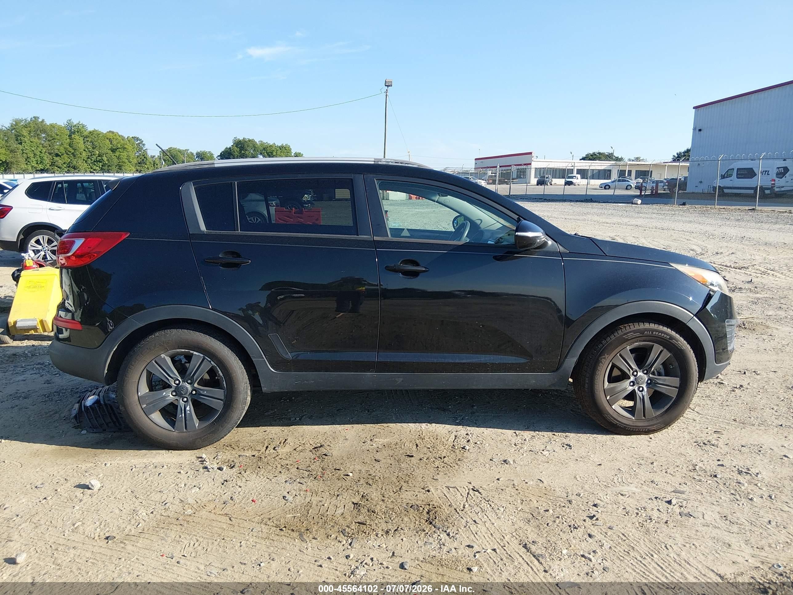2013 Kia Sportage Lx Black vin: KNDPB3A2XD7505082