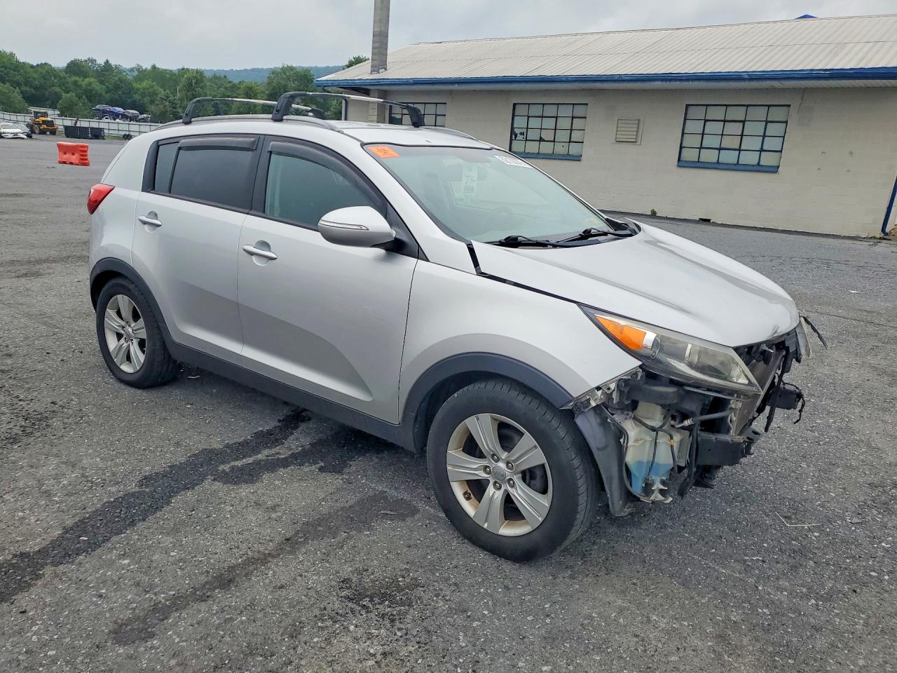 2013 Kia Sportage Lx Silver vin: KNDPB3A2XD7536154