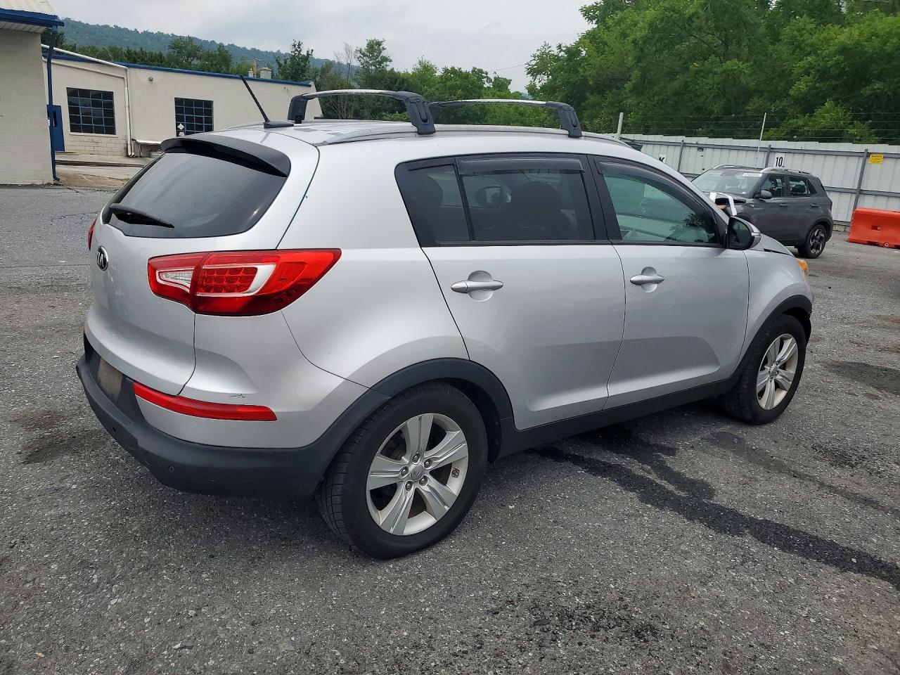 2013 Kia Sportage Lx Silver vin: KNDPB3A2XD7536154