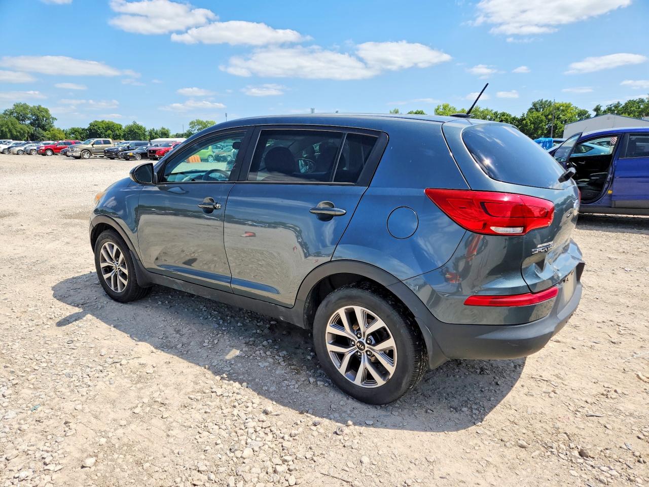 2014 Kia Sportage Lx Green vin: KNDPB3AC0E7619635