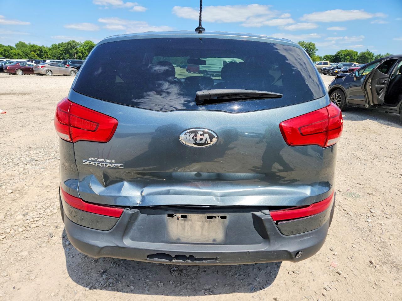 2014 Kia Sportage Lx Green vin: KNDPB3AC0E7619635