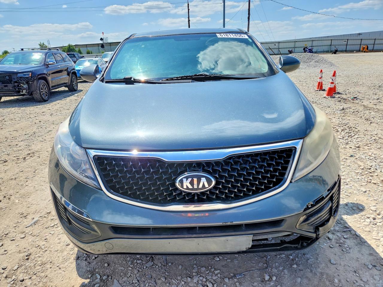 2014 Kia Sportage Lx Green vin: KNDPB3AC0E7619635