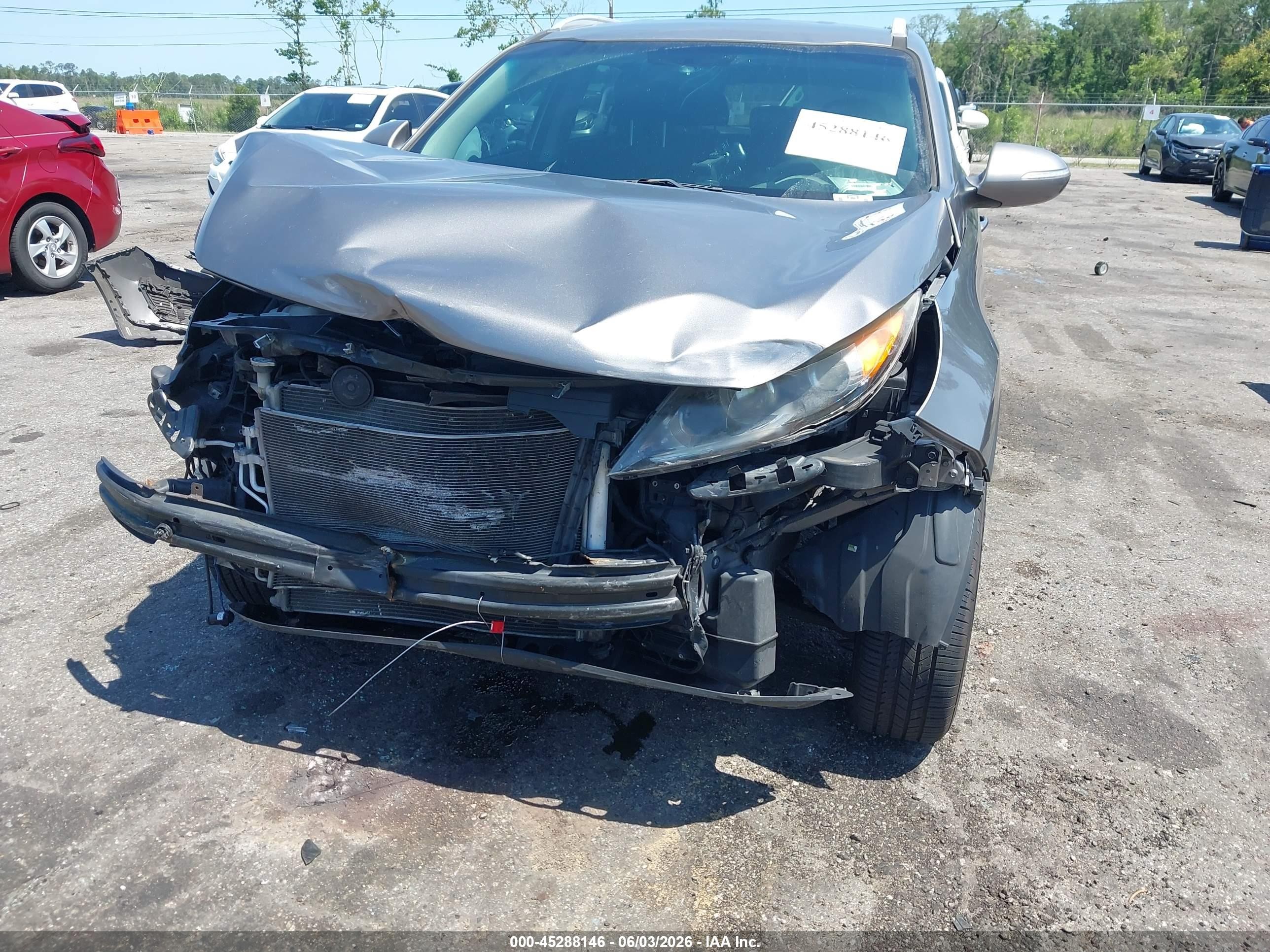 2014 Kia Sportage Lx Gray vin: KNDPB3AC0E7640730