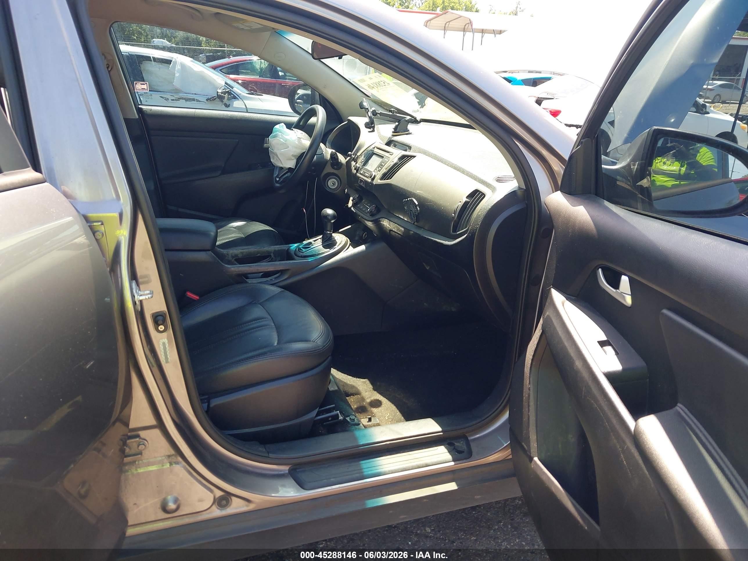 2014 Kia Sportage Lx Gray vin: KNDPB3AC0E7640730