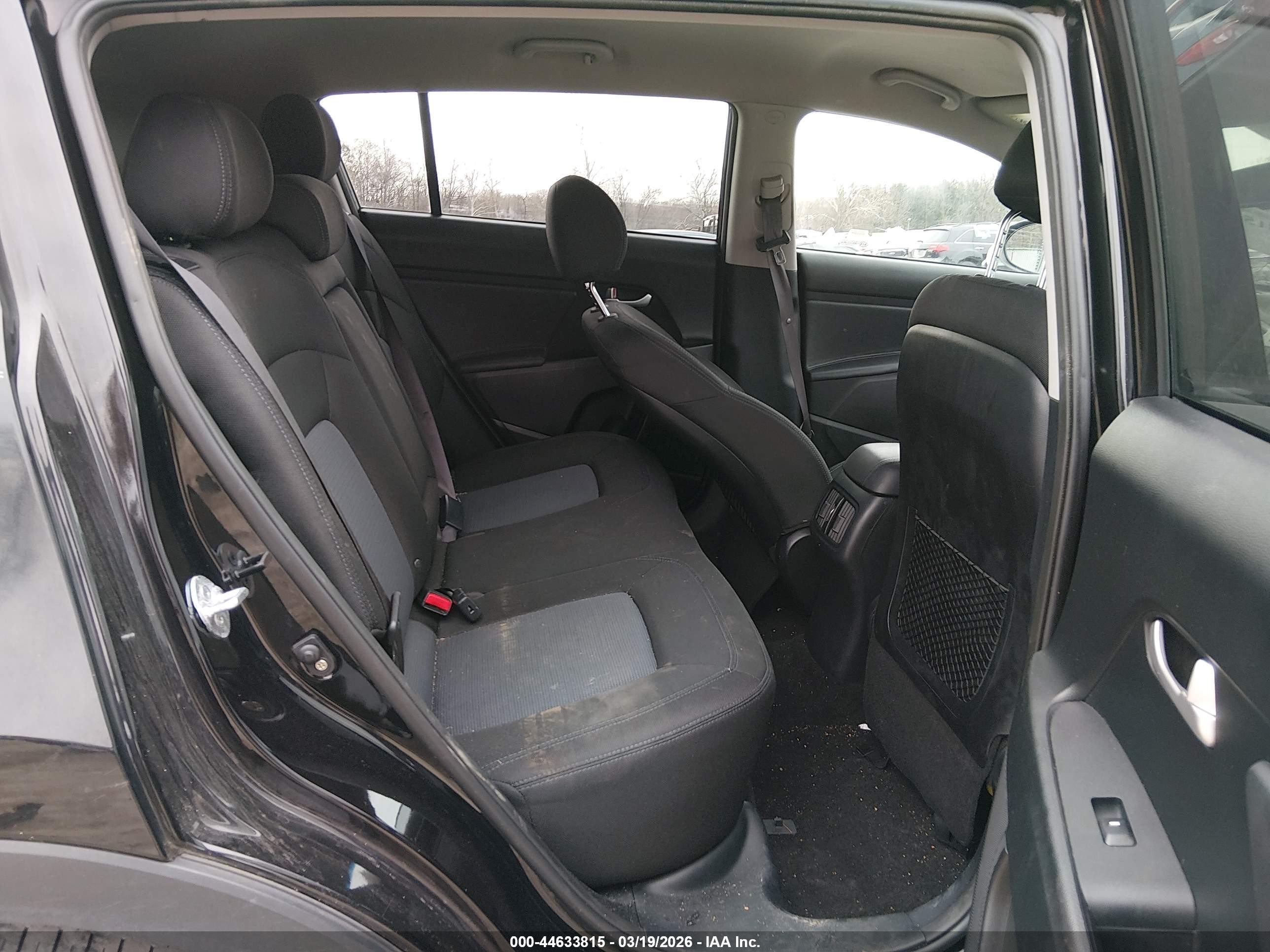 2014 Kia Sportage Lx Black vin: KNDPB3AC0E7642073