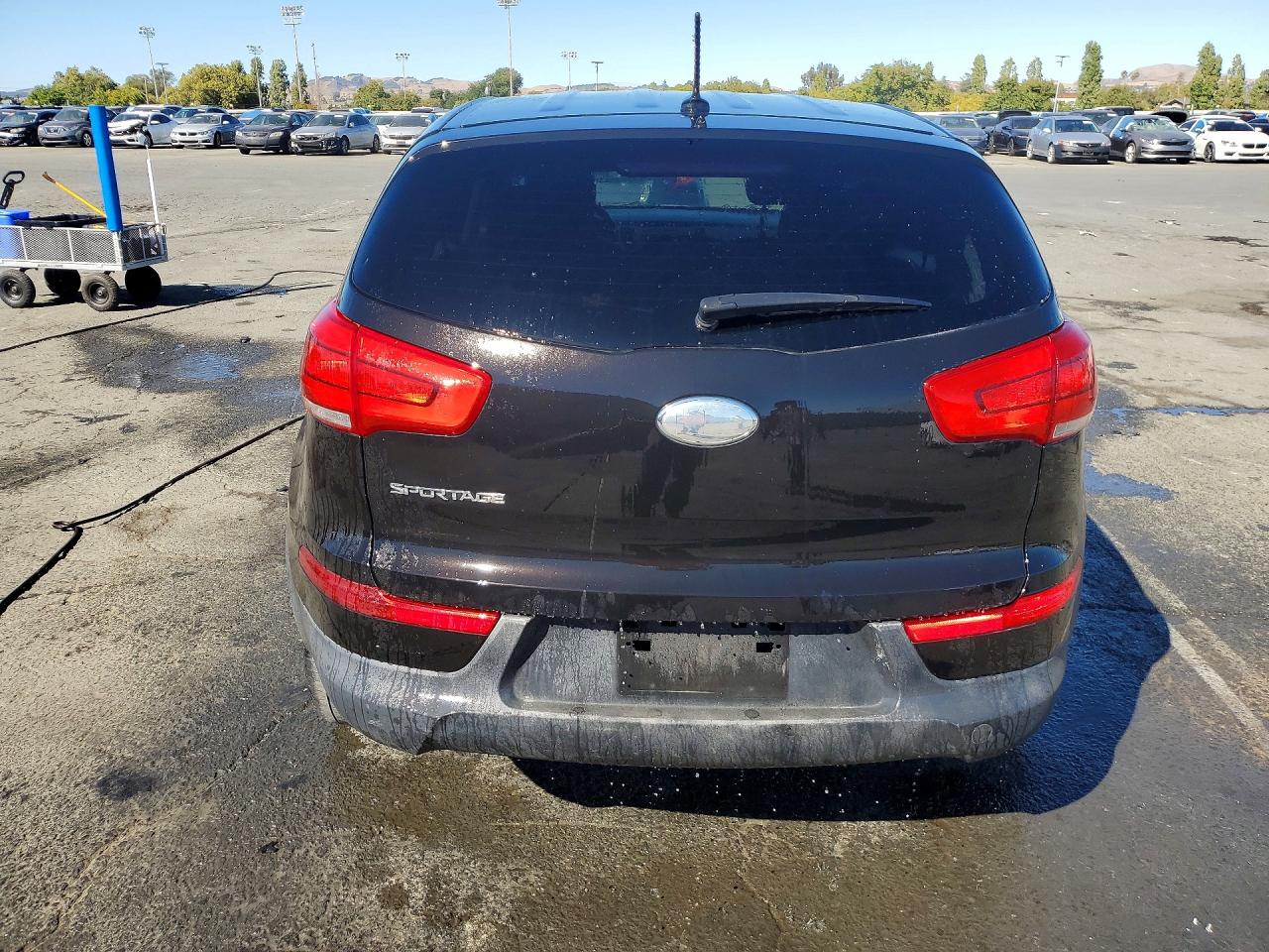 2014 Kia Sportage Lx Black vin: KNDPB3AC0E7651405