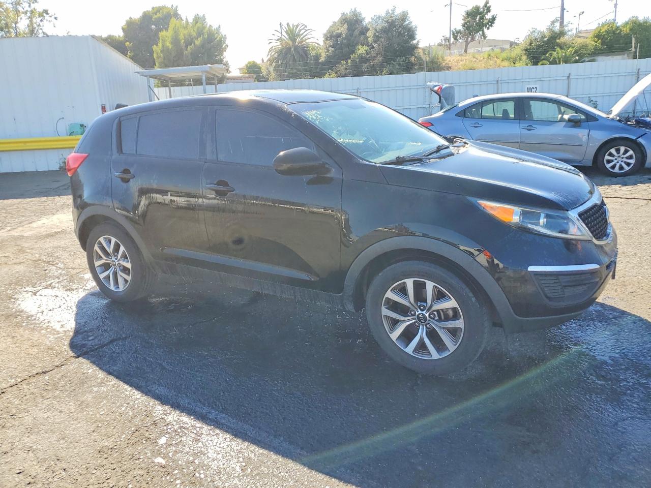 2014 Kia Sportage Lx Black vin: KNDPB3AC0E7651405