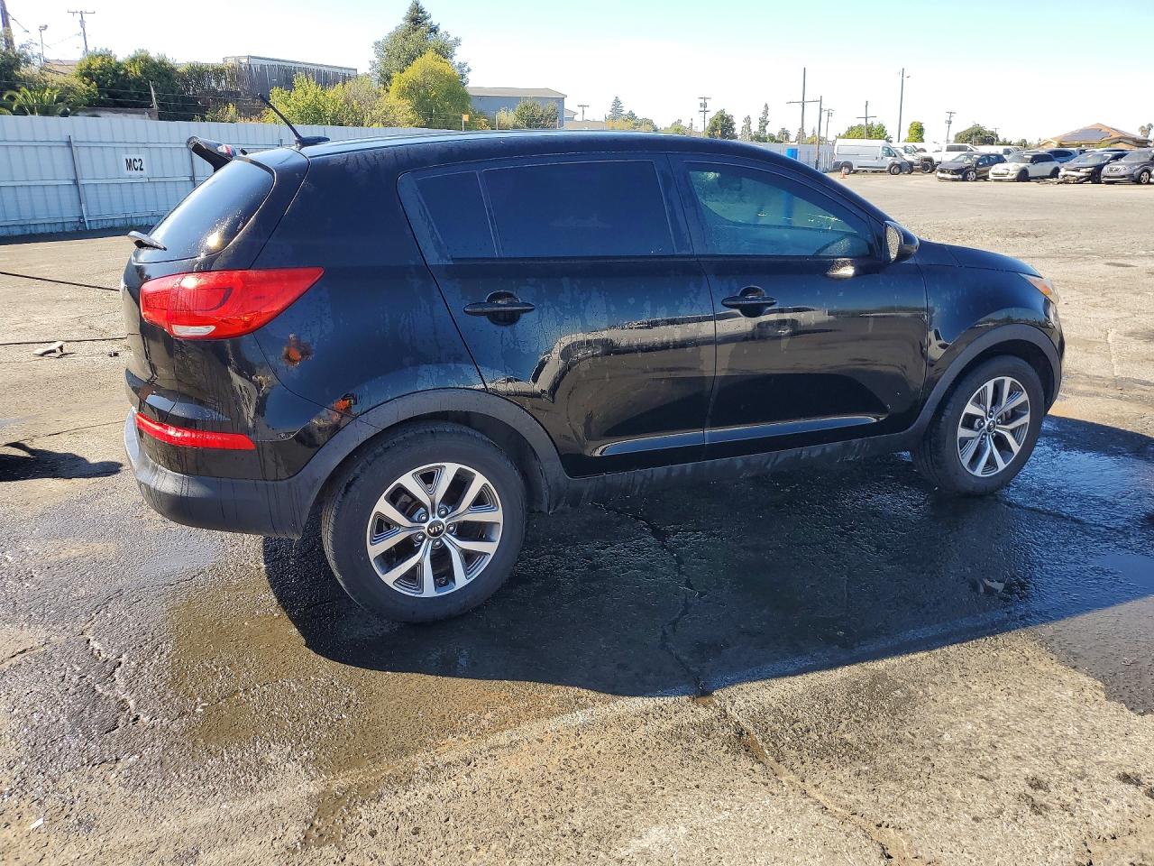 2014 Kia Sportage Lx Black vin: KNDPB3AC0E7651405