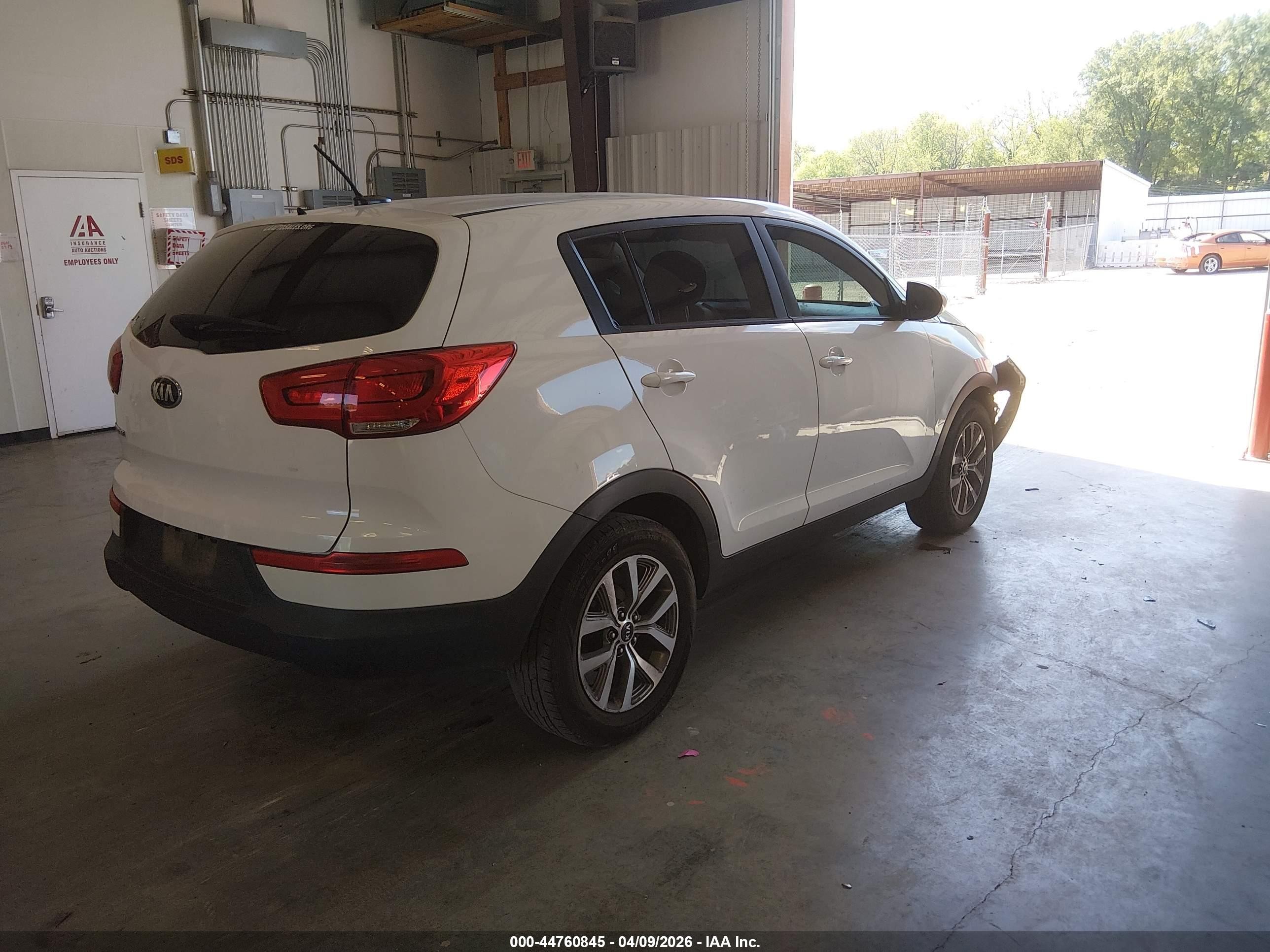 2014 Kia Sportage Lx Белый vin: KNDPB3AC0E7664297