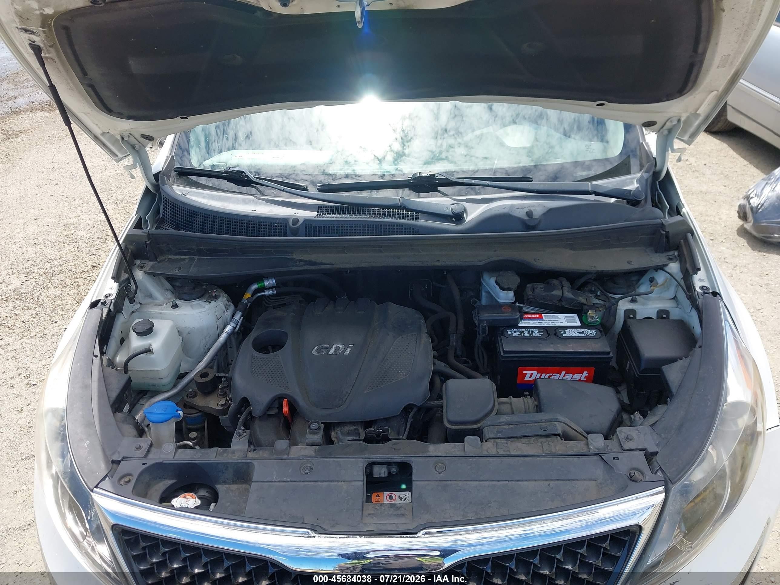 2015 Kia Sportage Lx Белый vin: KNDPB3AC0F7691520