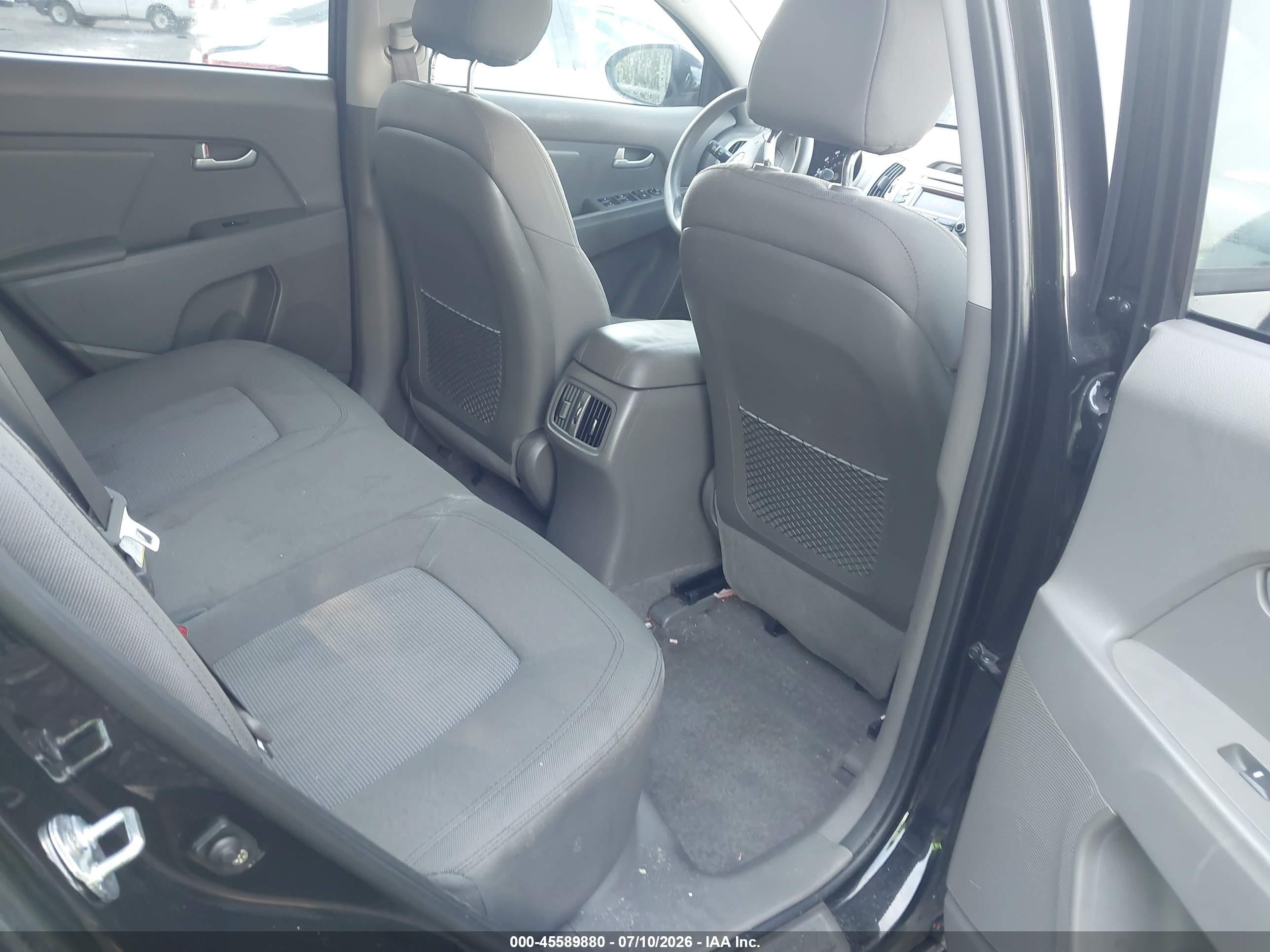 2015 Kia Sportage Lx Black vin: KNDPB3AC0F7711328