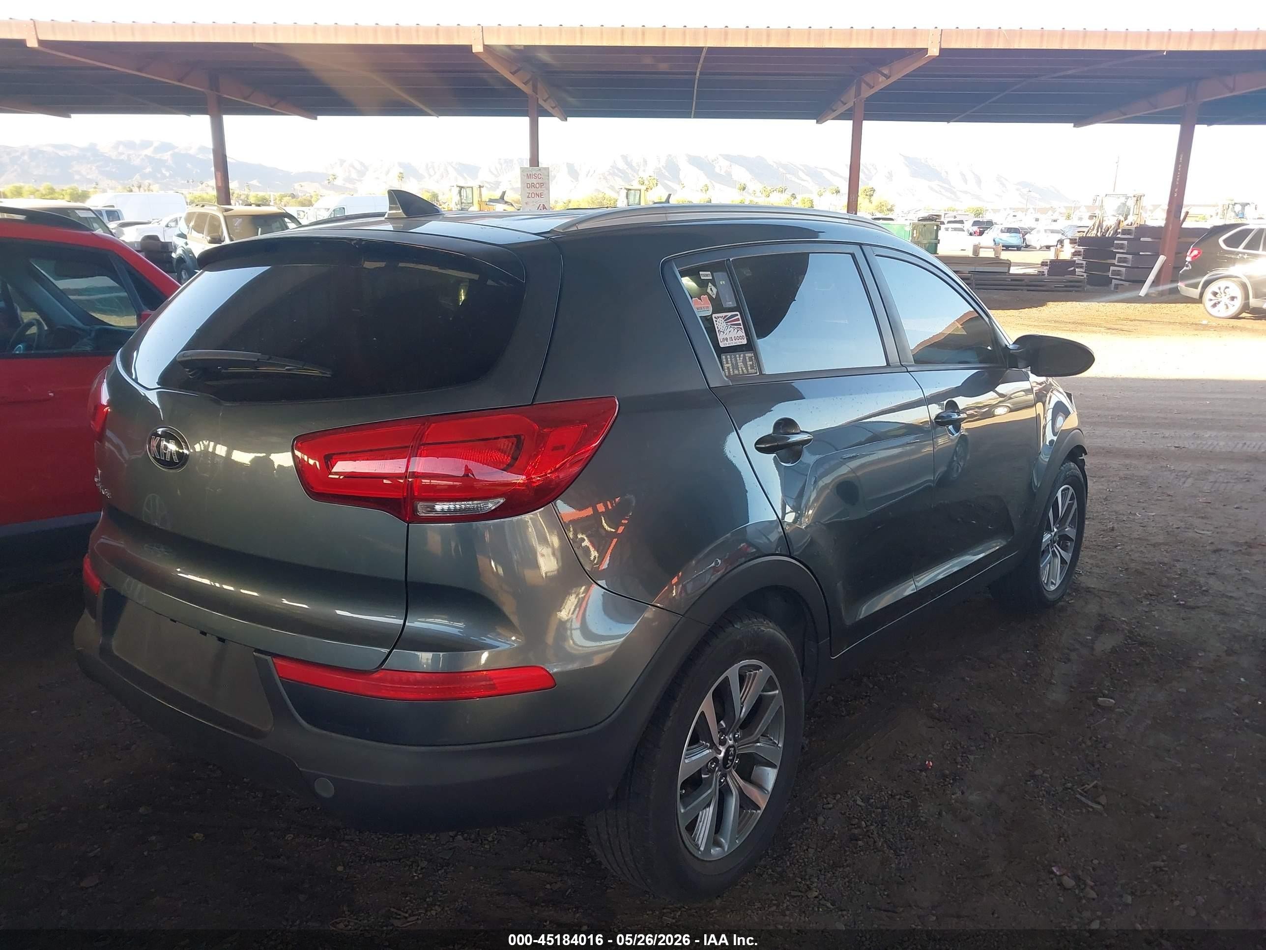 2015 Kia Sportage Lx Silver vin: KNDPB3AC0F7716030