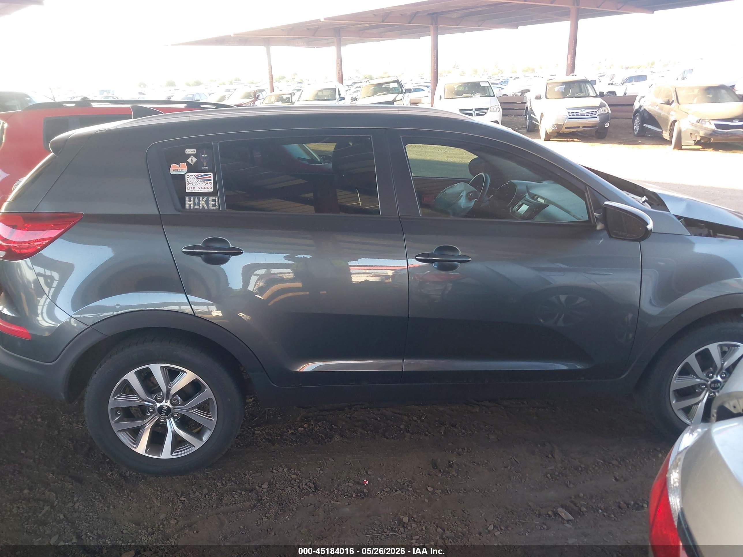 2015 Kia Sportage Lx Silver vin: KNDPB3AC0F7716030