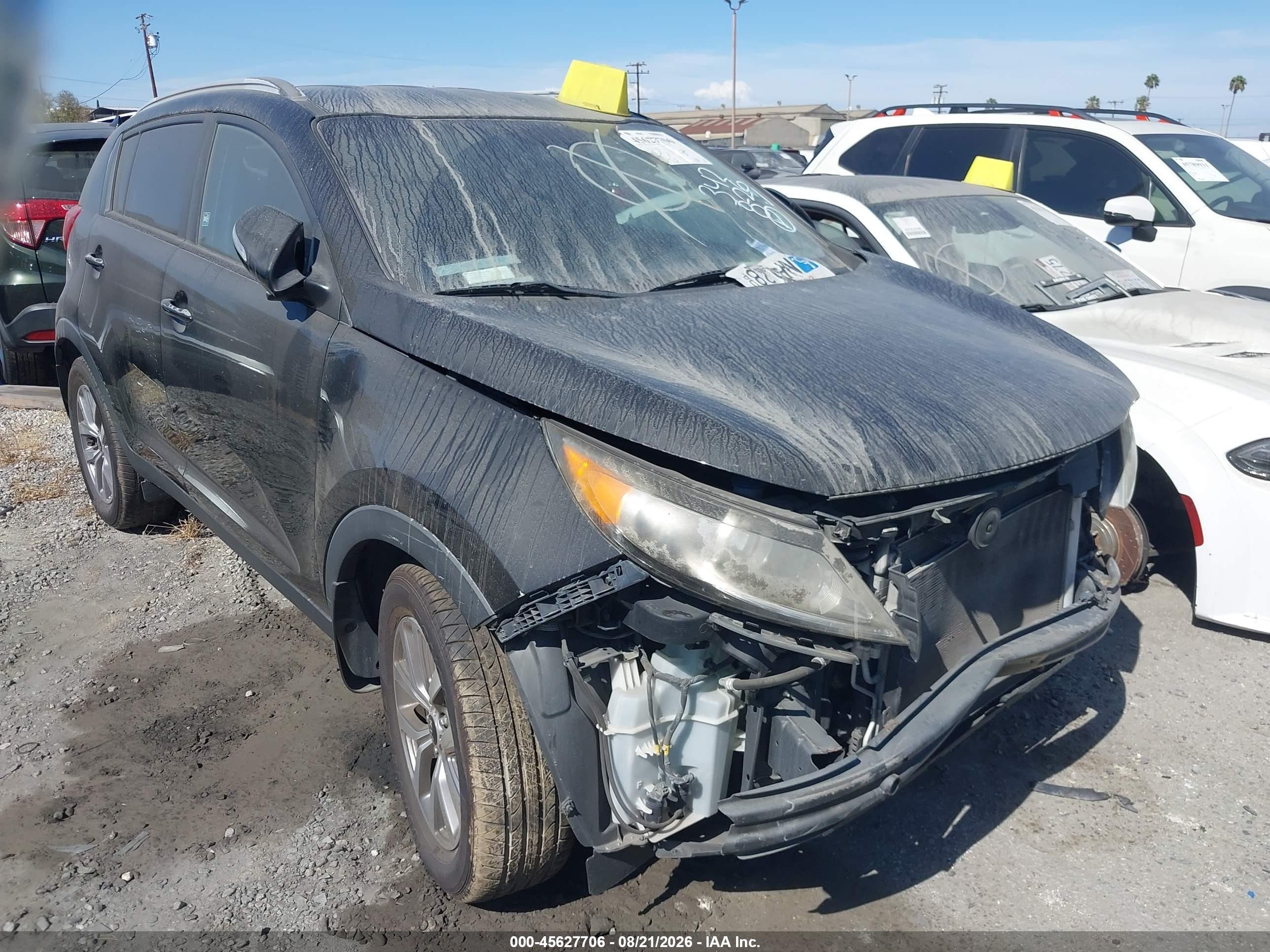 2015 Kia Sportage Lx Black vin: KNDPB3AC0F7724340