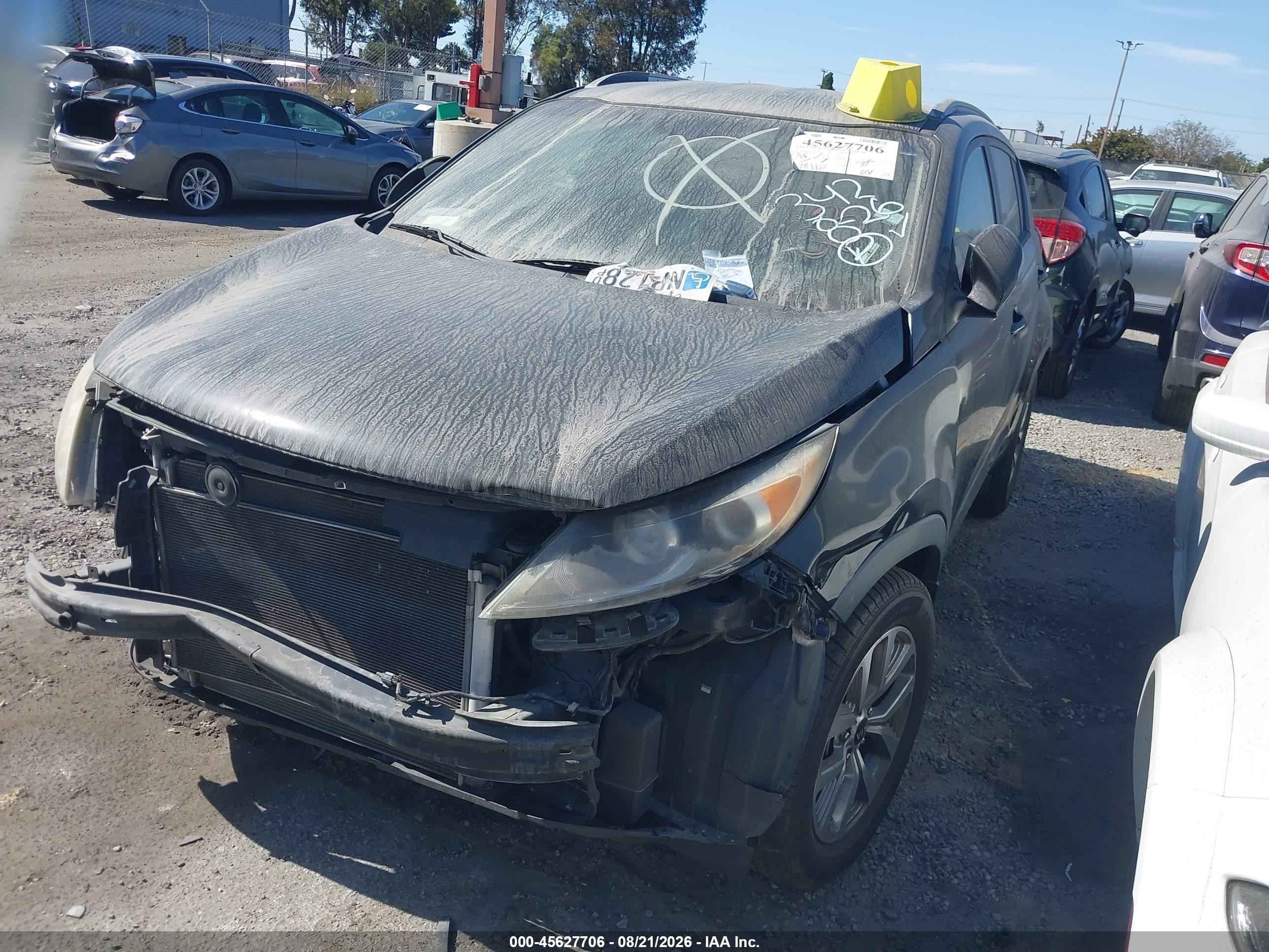 2015 Kia Sportage Lx Black vin: KNDPB3AC0F7724340